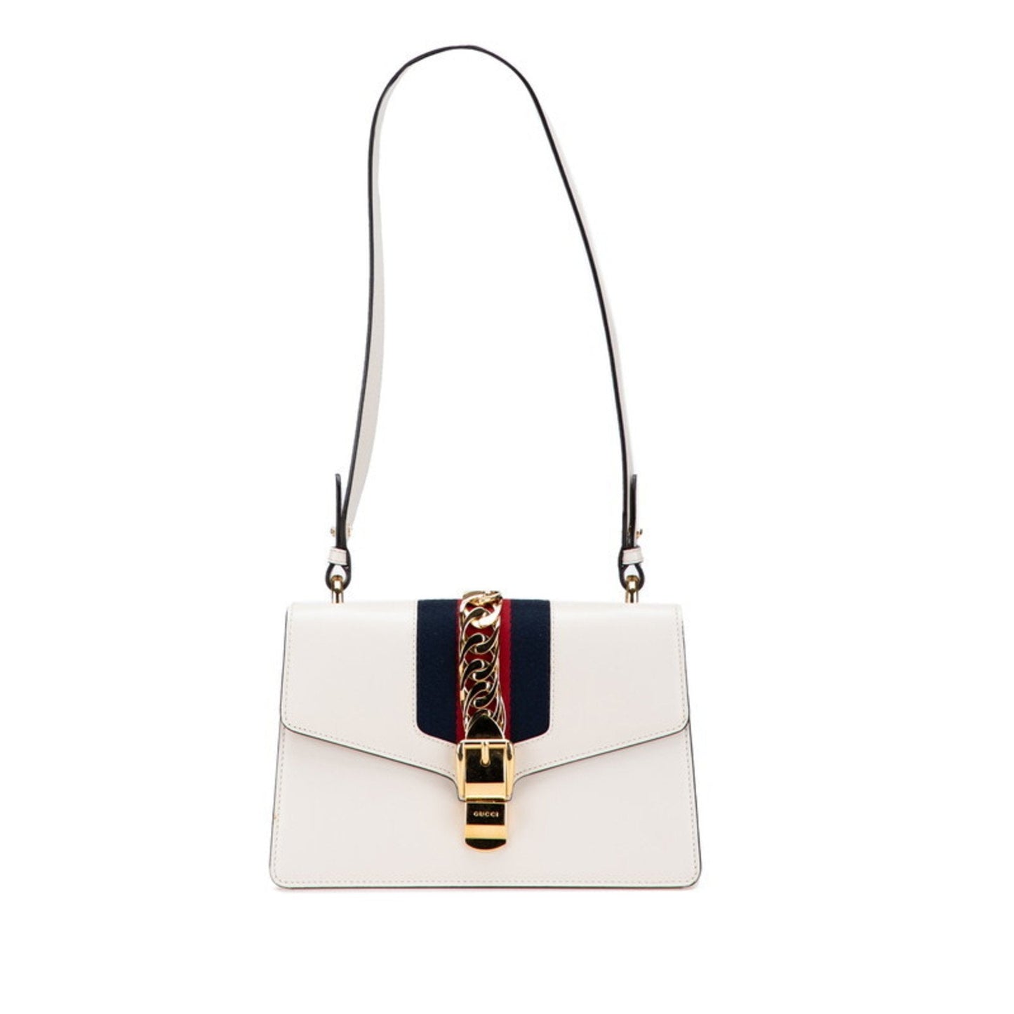 Gucci Multi-Color White Leather Shoulder Bag