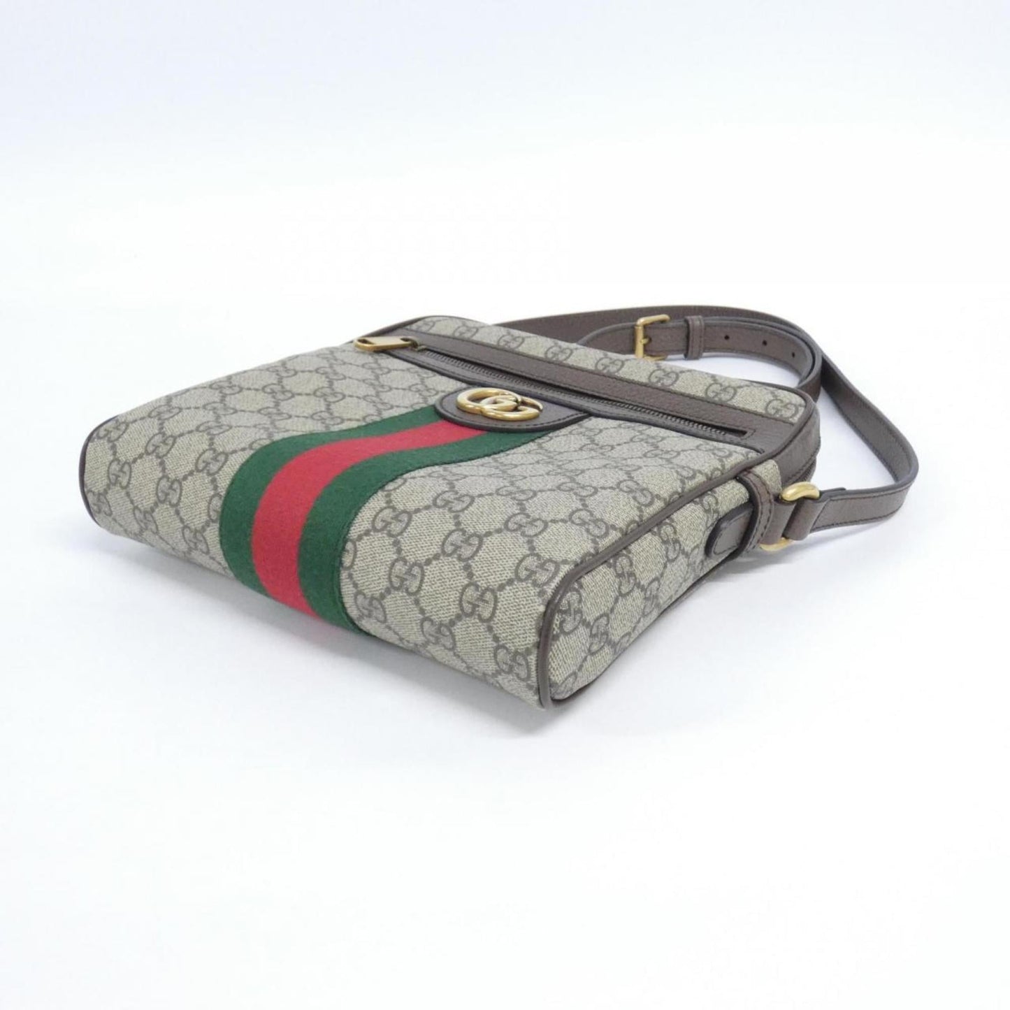 Gucci Beige Brown Gg Supreme Shoulder Bag
