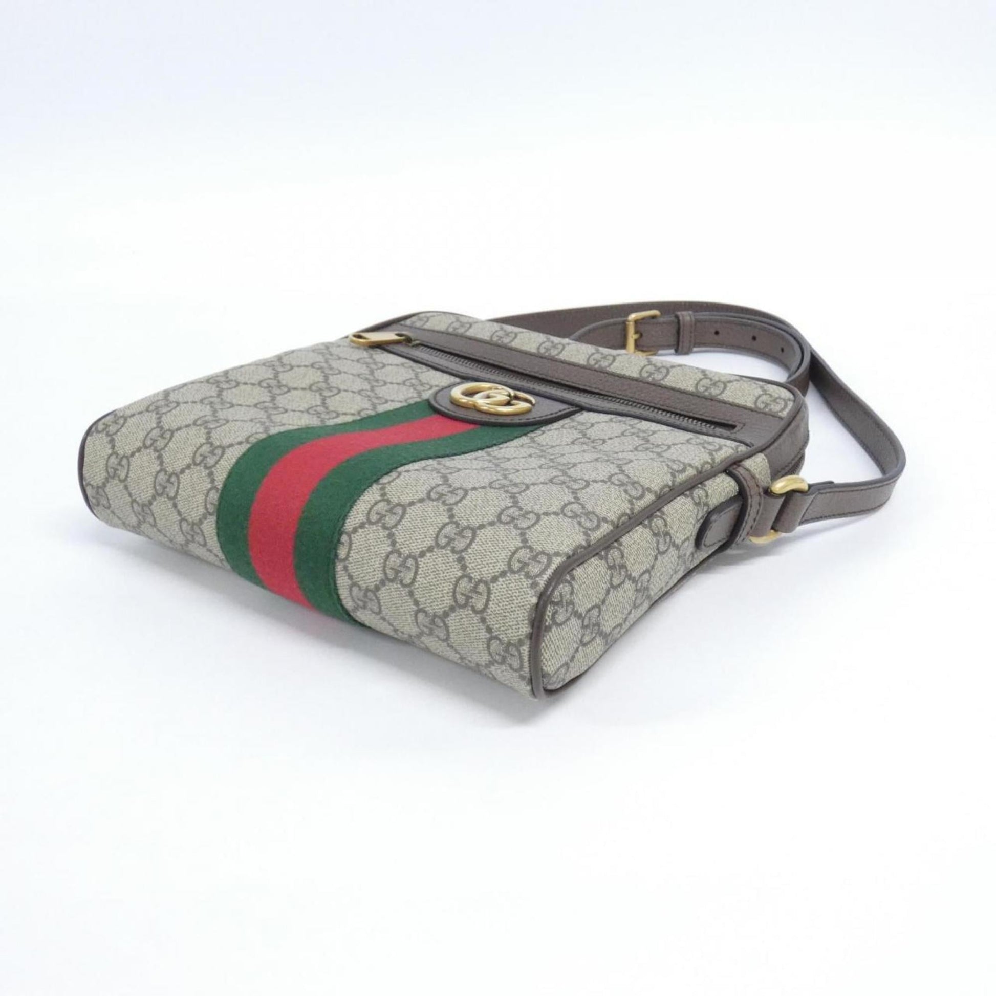 Gucci Beige Brown Gg Supreme Shoulder Bag