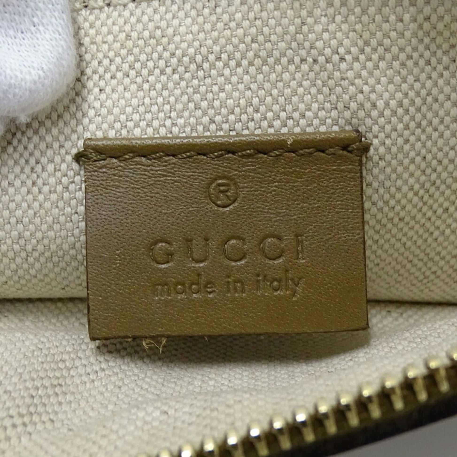 Gucci Diamante Beige Khaki Canvas Tote Bag