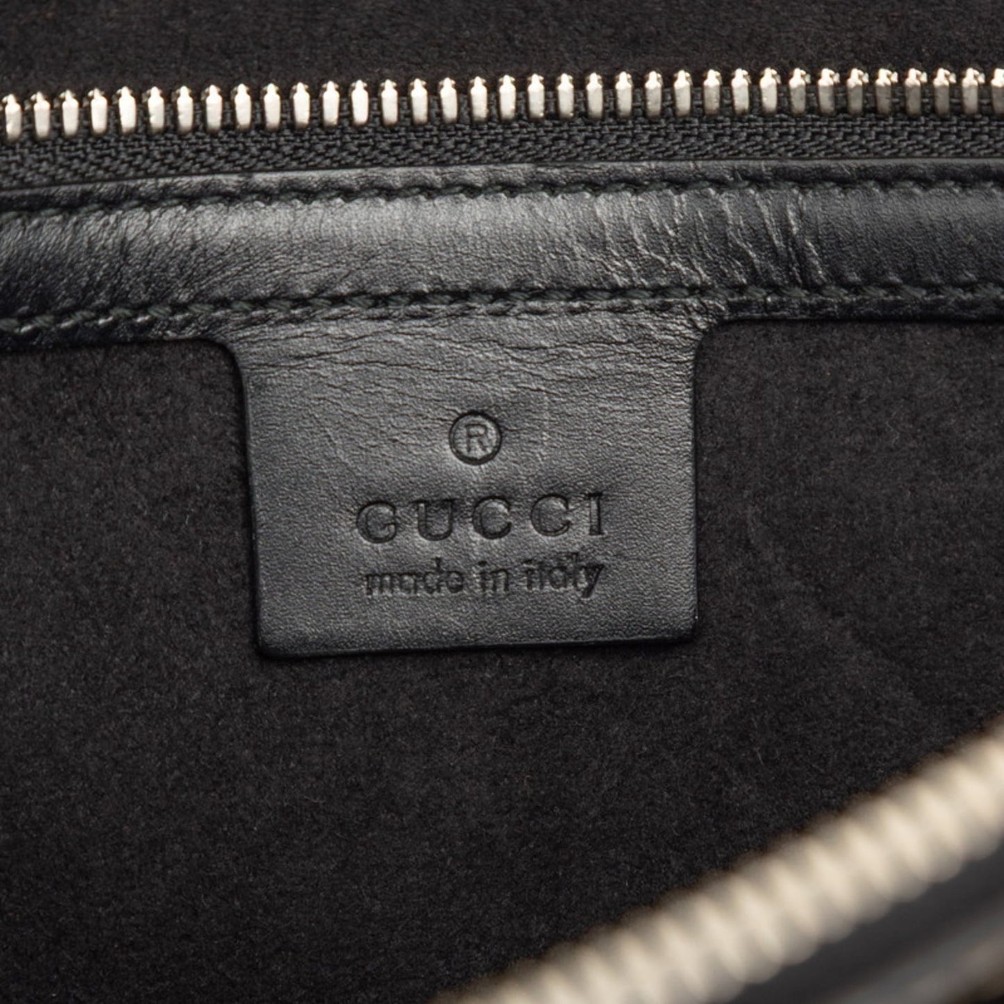 Gucci Beige Black Leather Clutch Bag Shoulder Bag