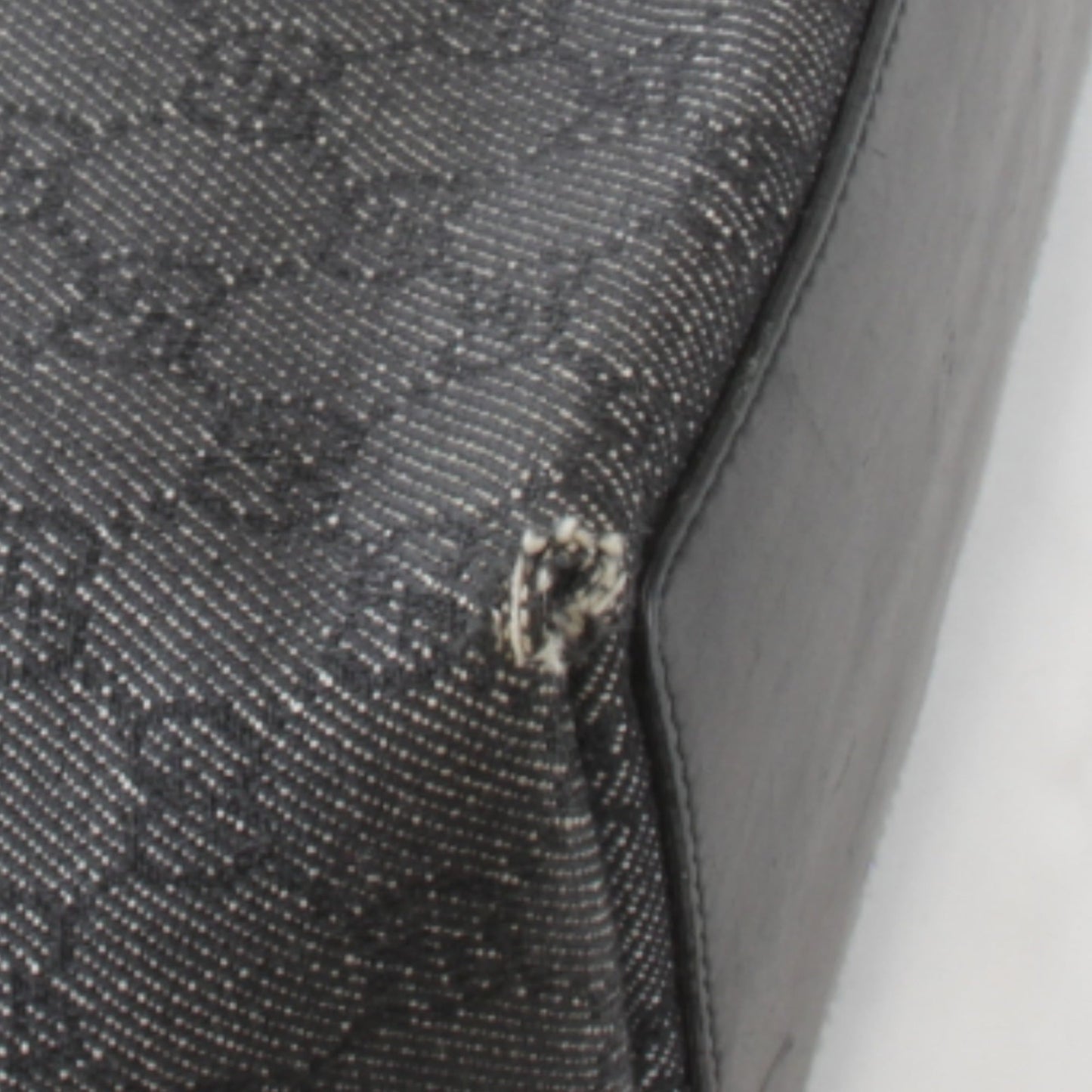 Gucci Black Gg Canvas Tote Bag