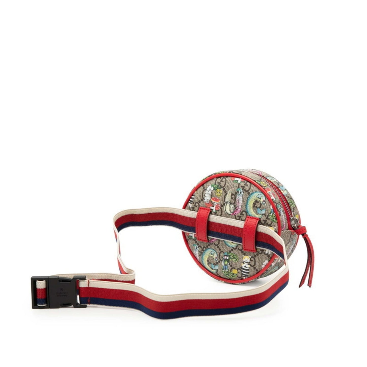 Gucci Beige Multi-Color Gg Supreme Pvc Leather Fanny Pack Pochette Pouch