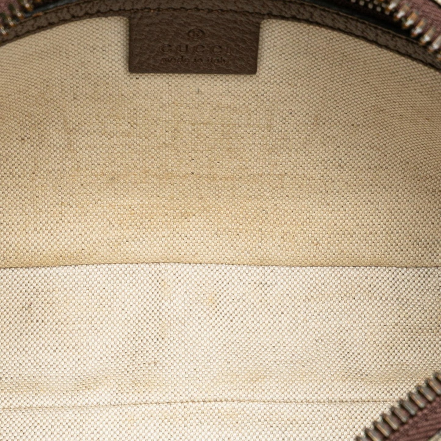 Gucci Beige Brown Pvc Leather Sling Bag