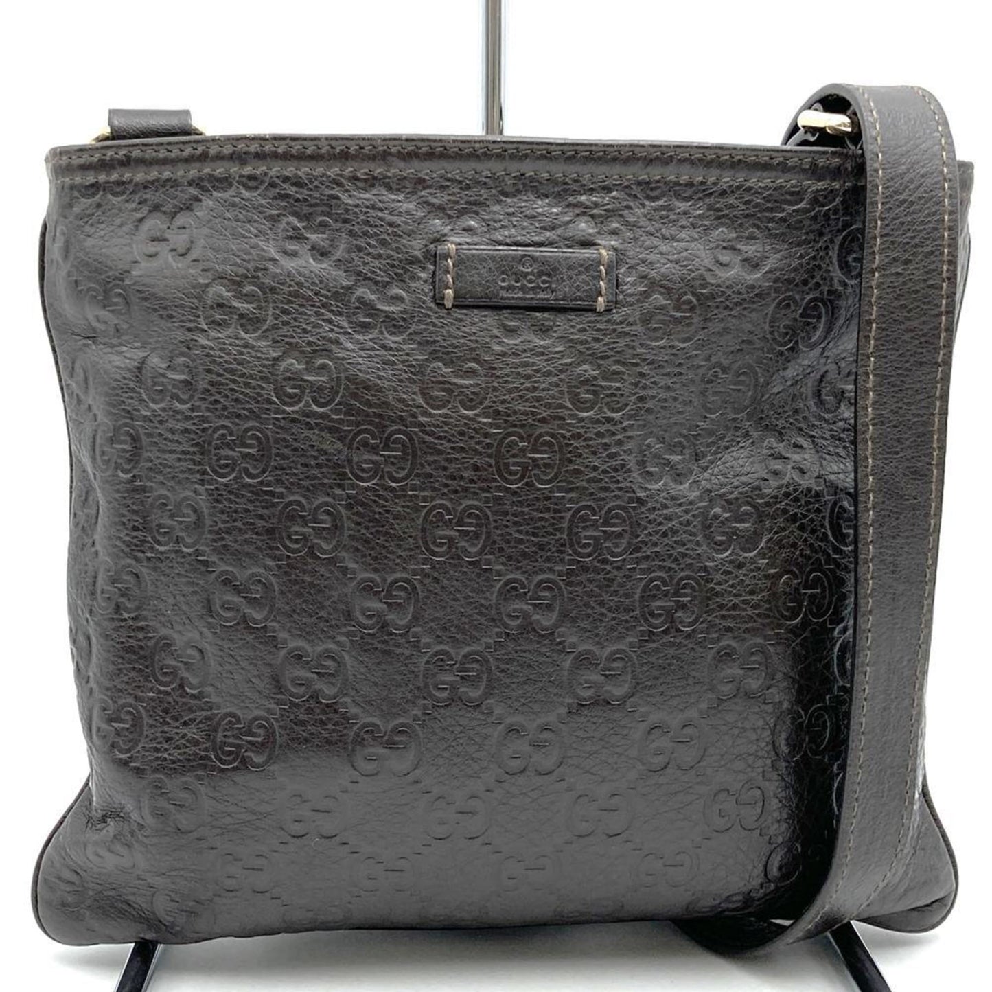 Gucci Brown Leather Shoulder Bag