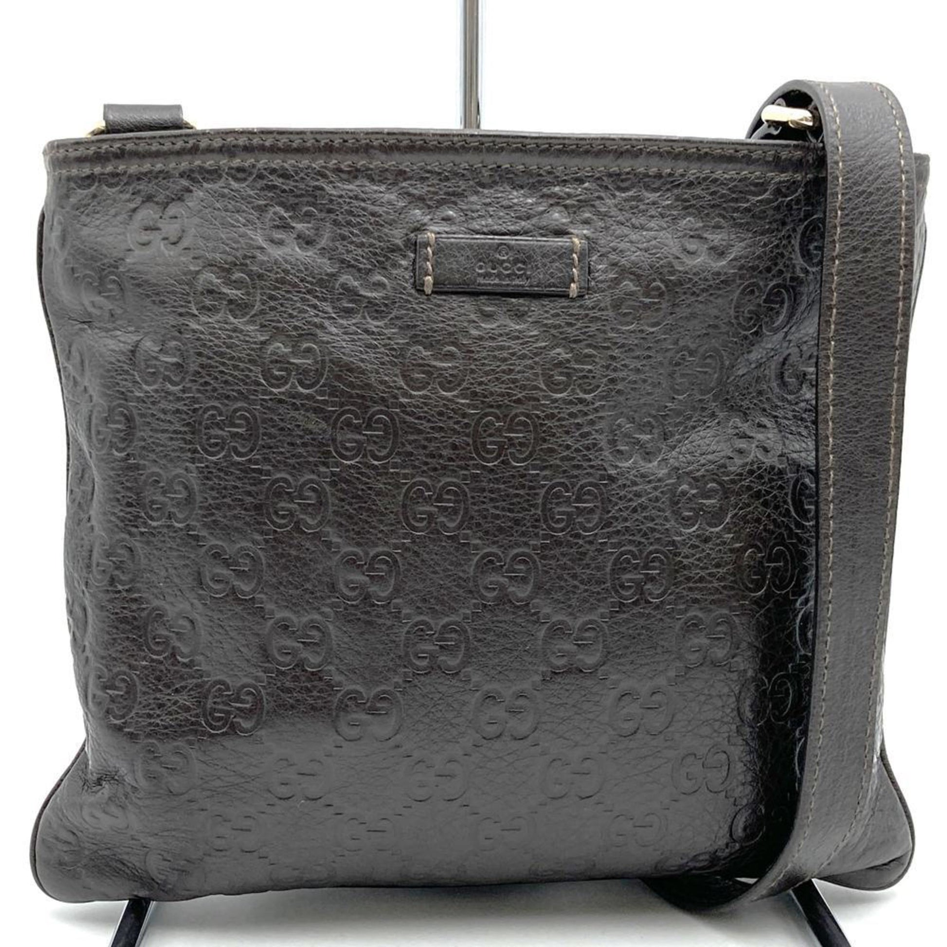 Gucci Brown Leather Shoulder Bag