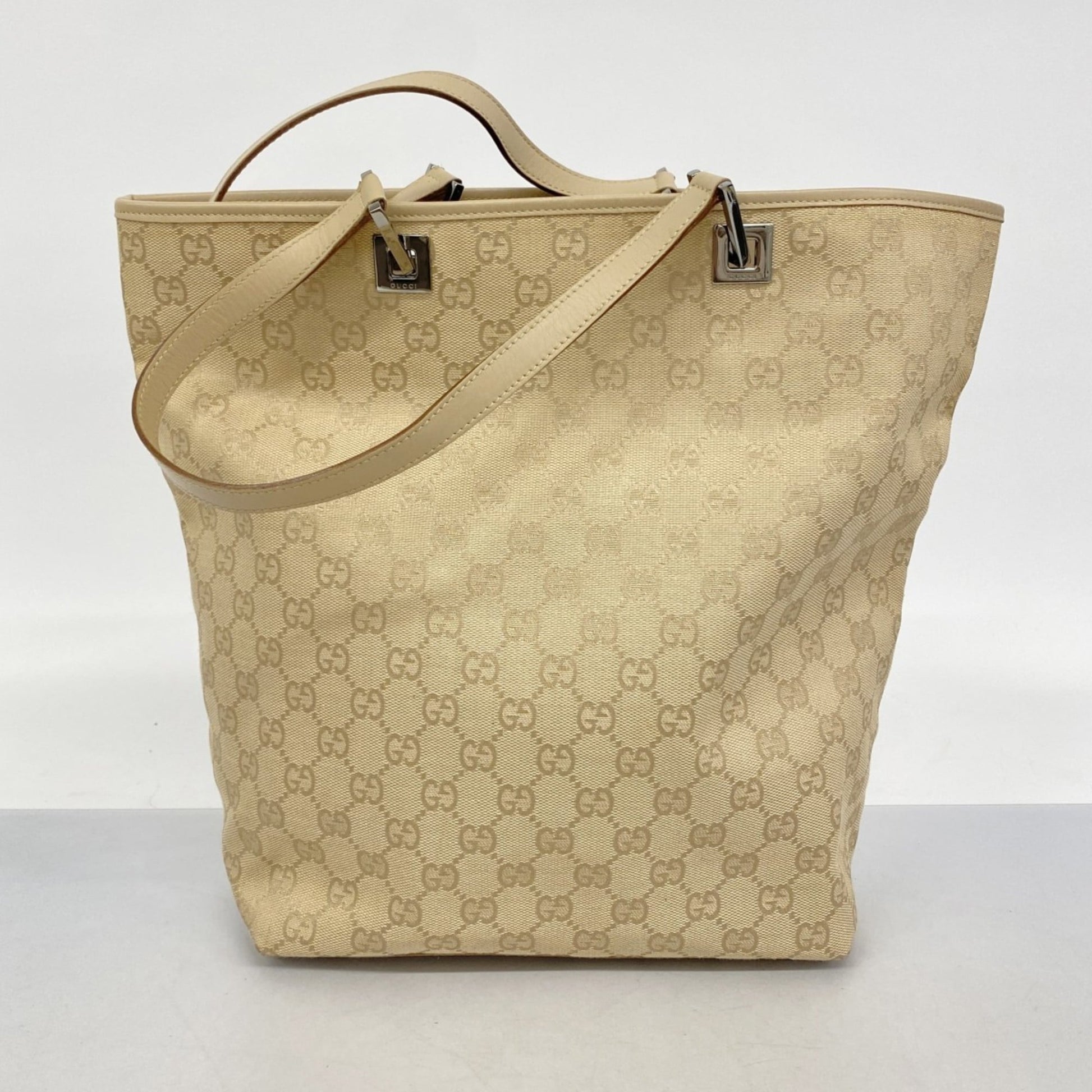 Gucci Beige Canvas Tote Bag