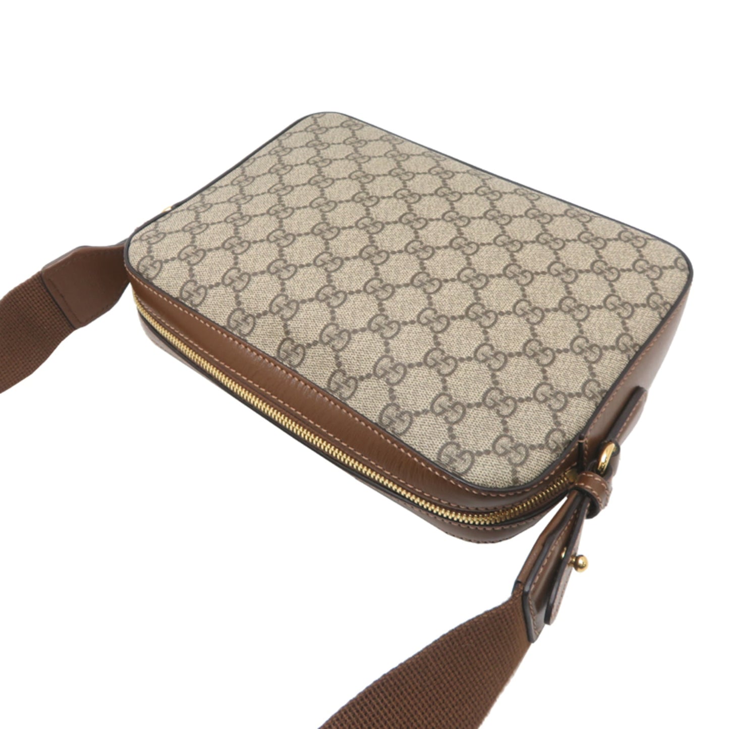 Gucci Beige Gg Supreme Leather Shoulder Bag