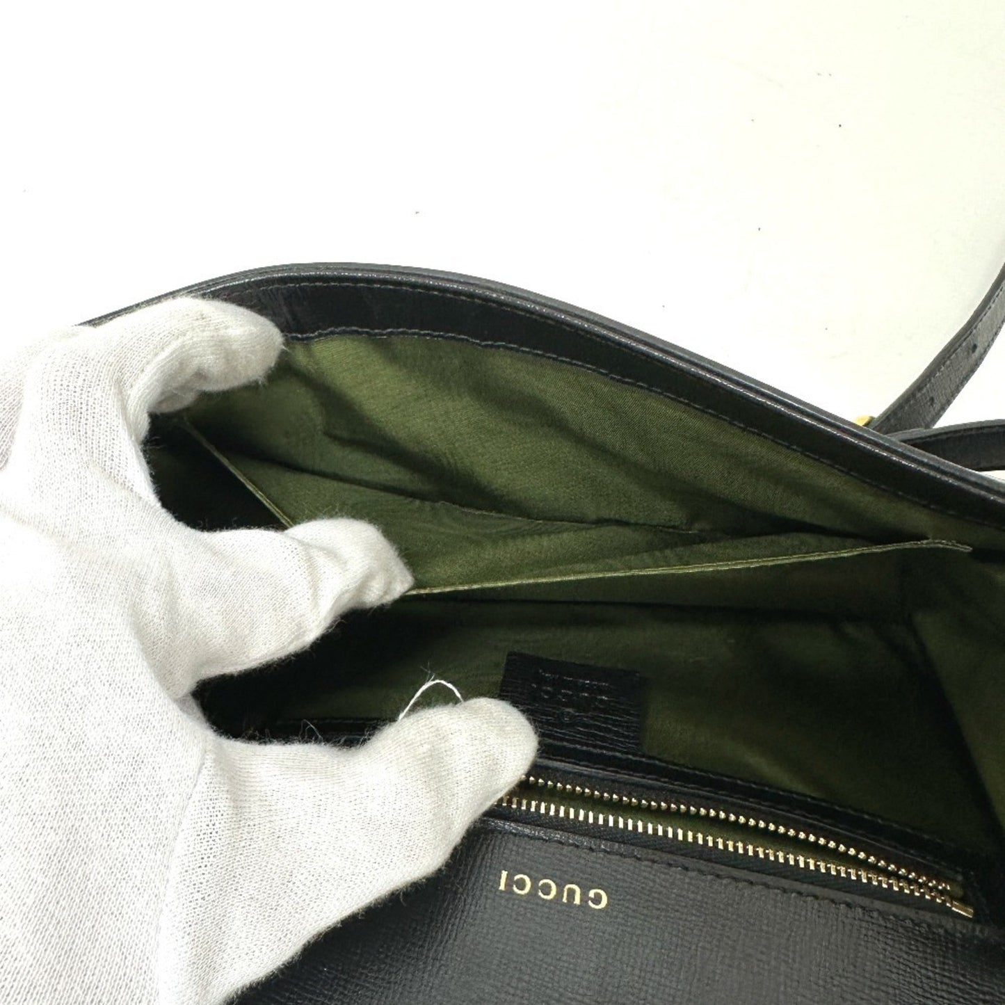 Gucci Black Leather Shoulder Bag