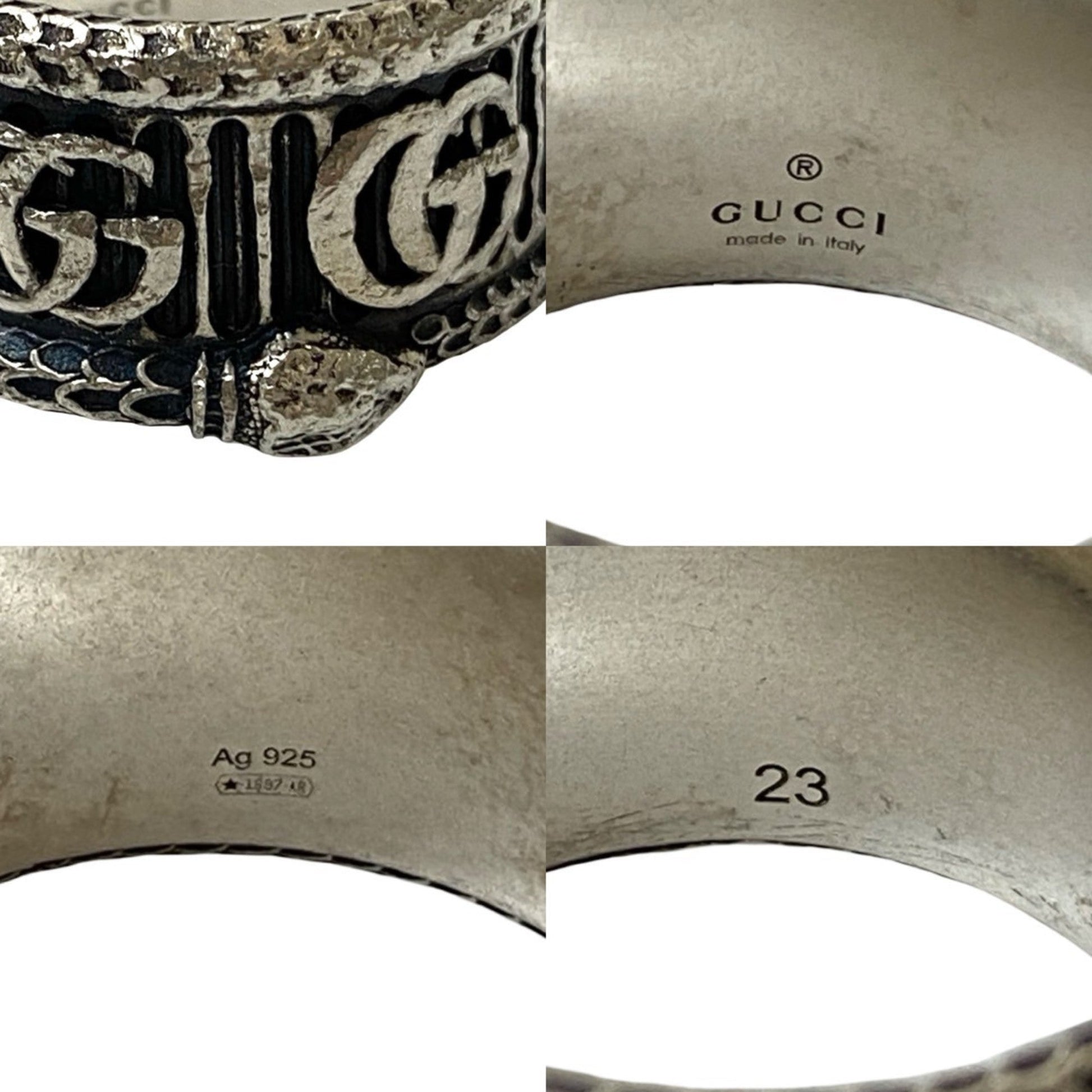 Gucci Silver Silver 925 Band Ring