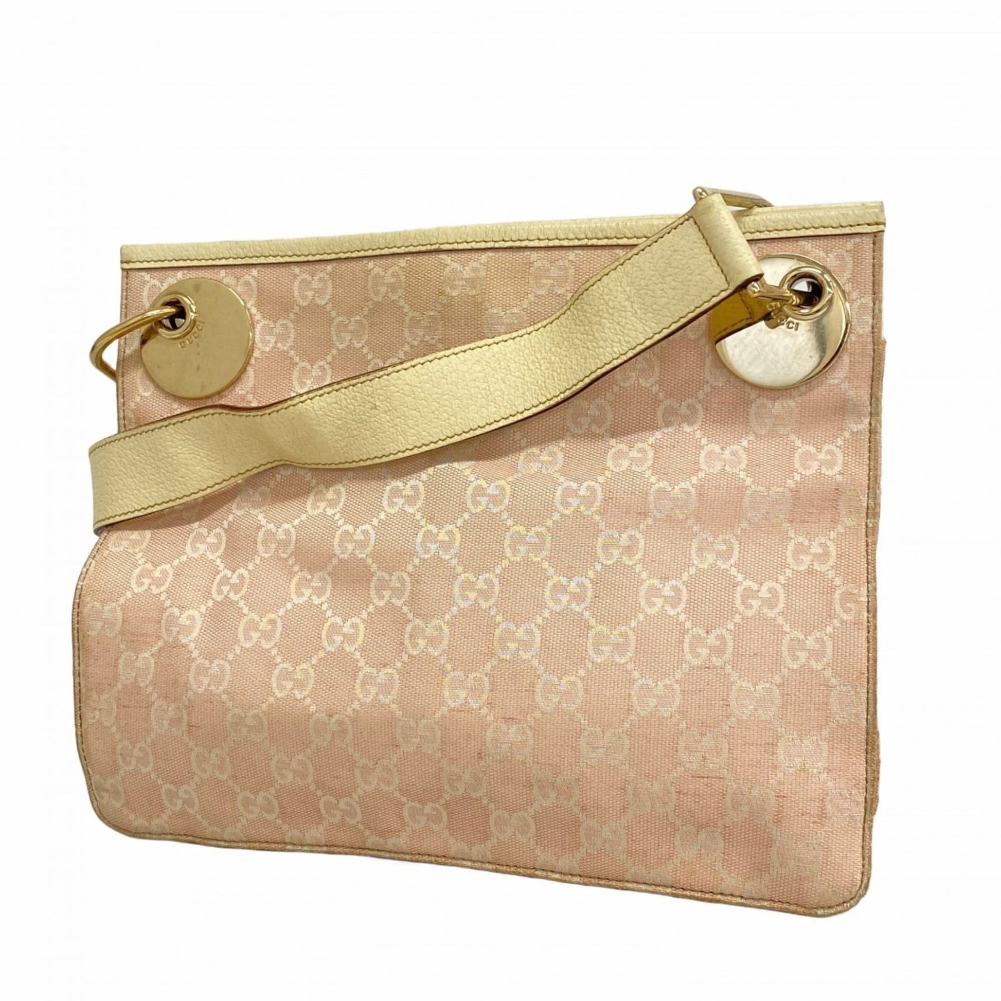 Gucci Pink Canvas Shoulder Bag