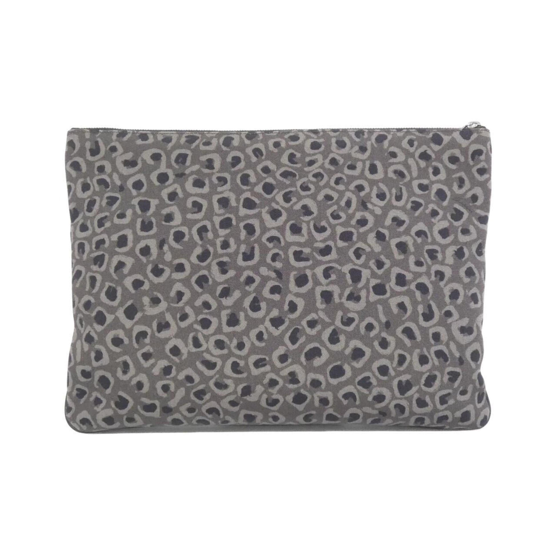 Gucci Gray Nylon Canvas Handbag