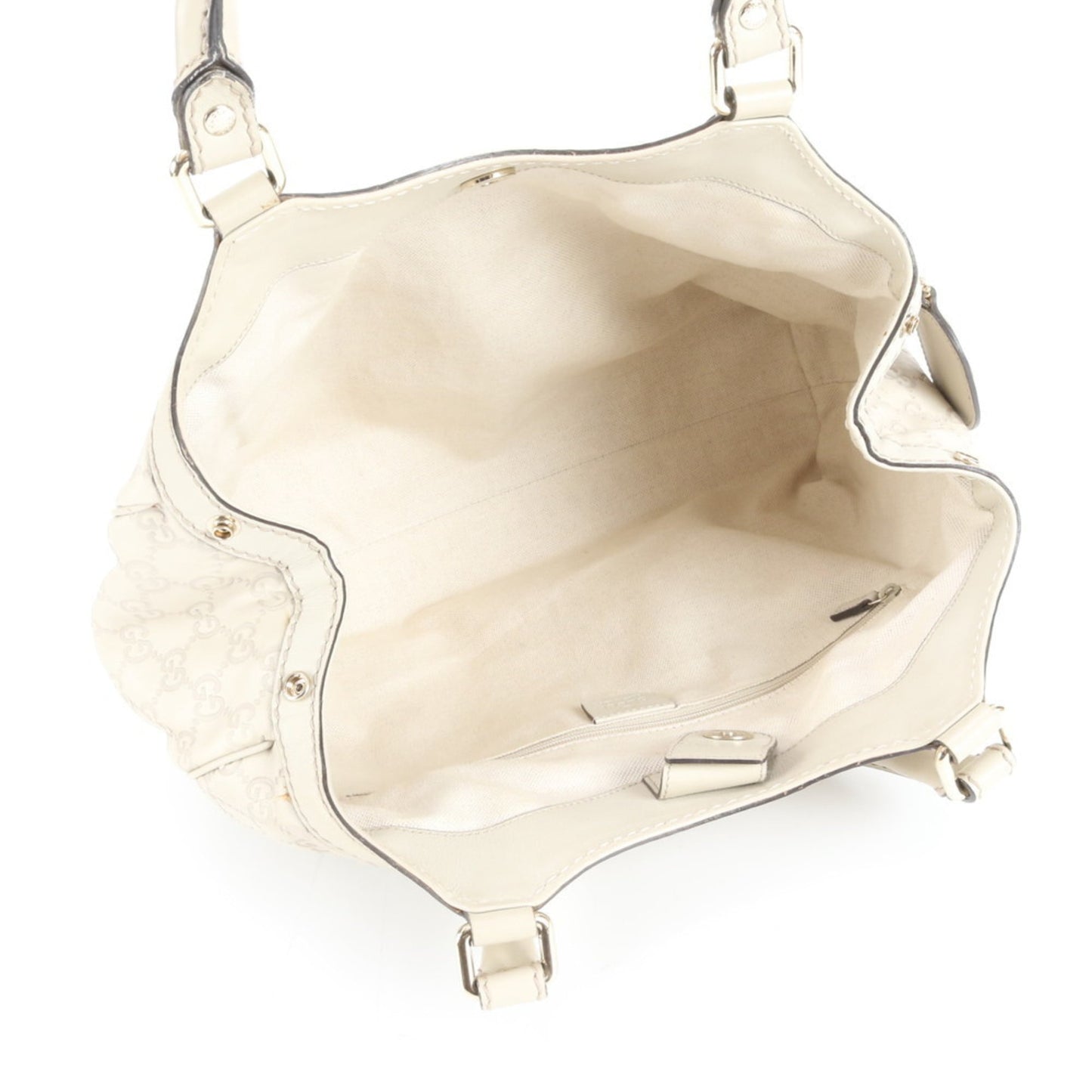 Gucci Ivory Leather Tote Bag