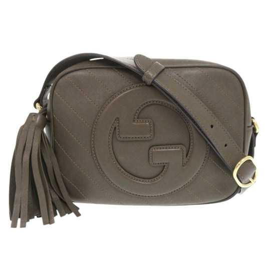 Gucci Brown Leather Shoulder Bag