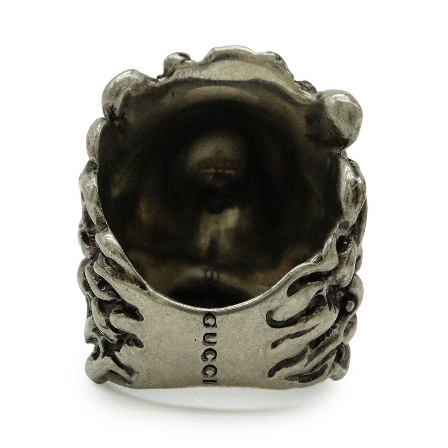 Gucci Silver Metal Band Ring