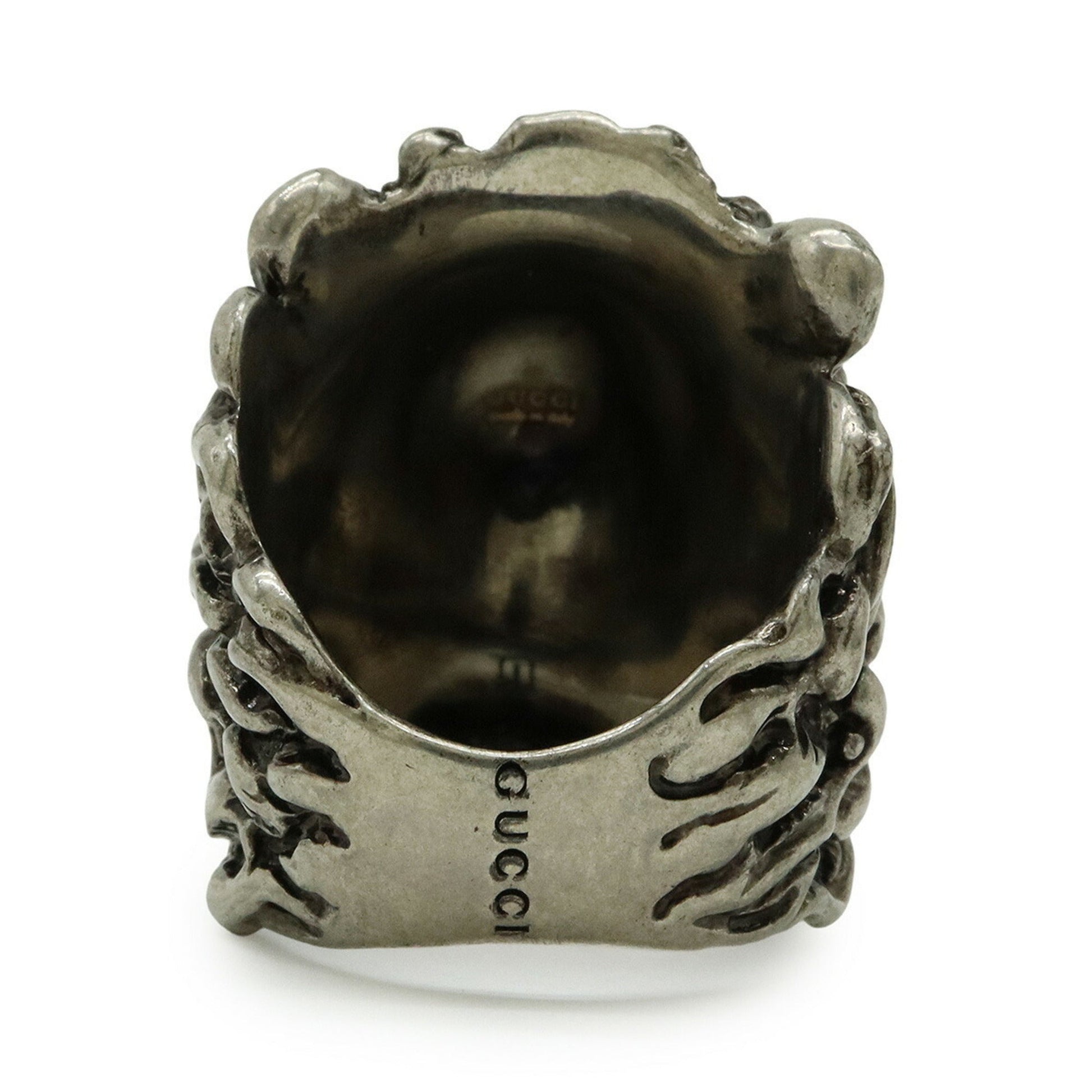 Gucci Silver Metal Band Ring