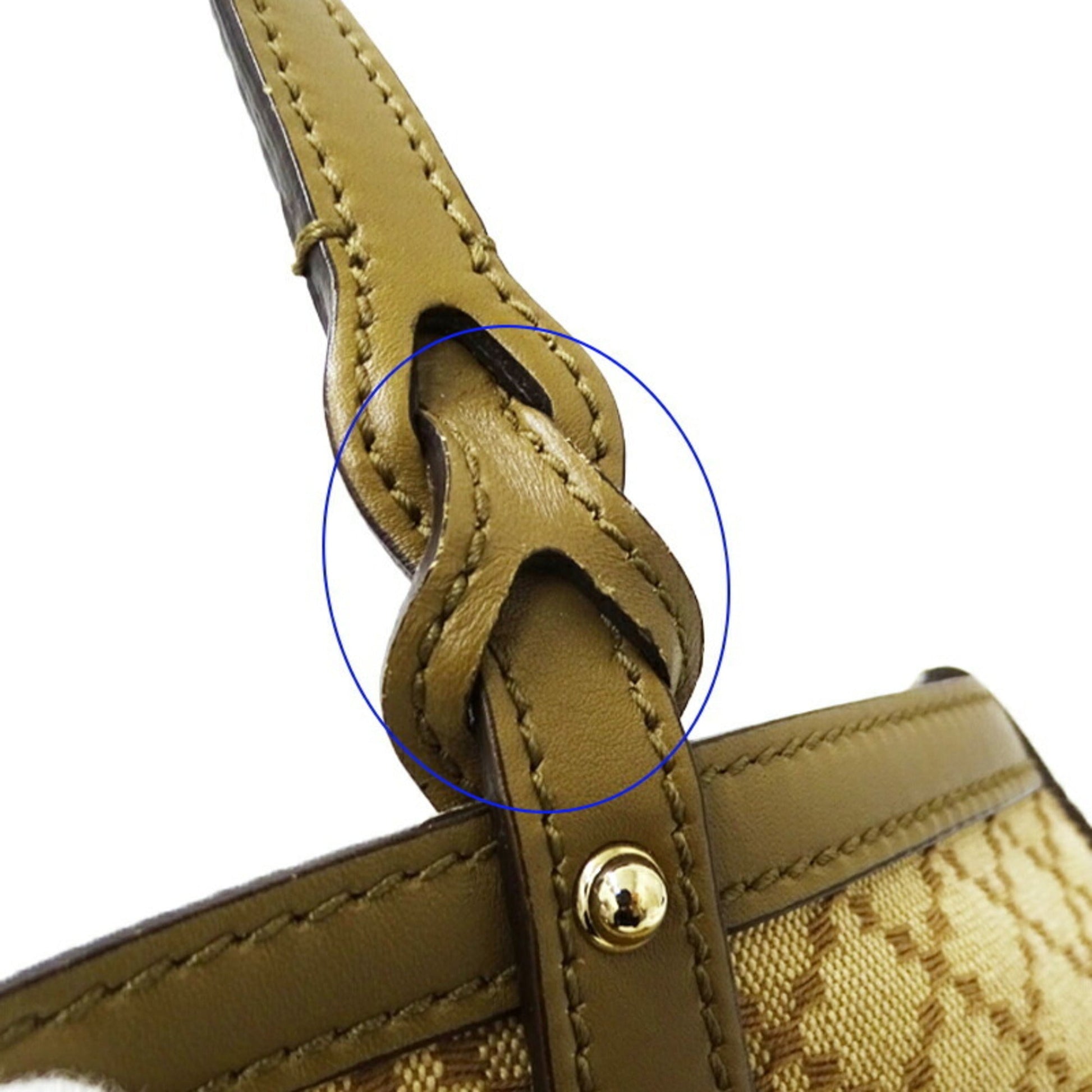 Gucci Diamante Beige Khaki Canvas Tote Bag