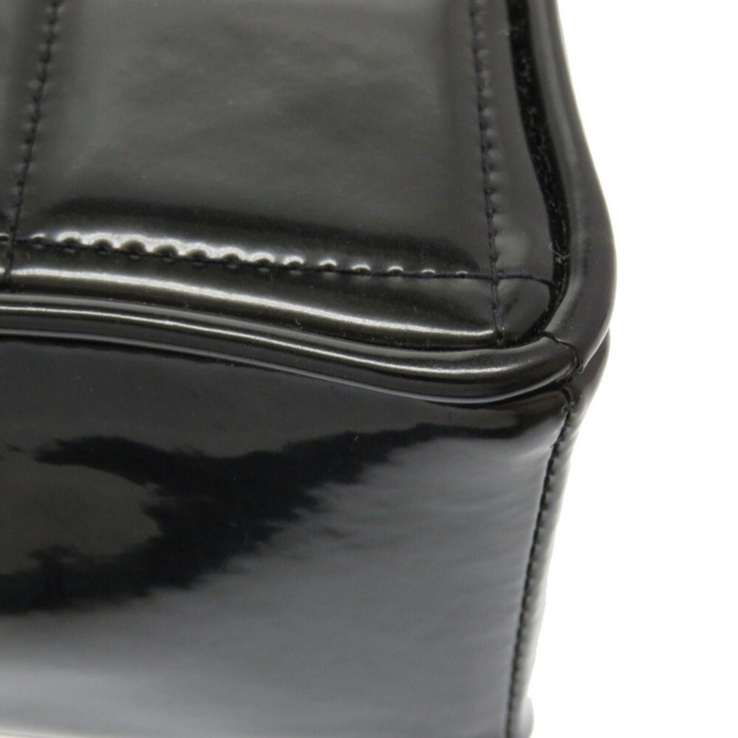 Chanel Heart Vanity Matrasse 3rd Patent Black Bag Coco Mark 041 CHANEL