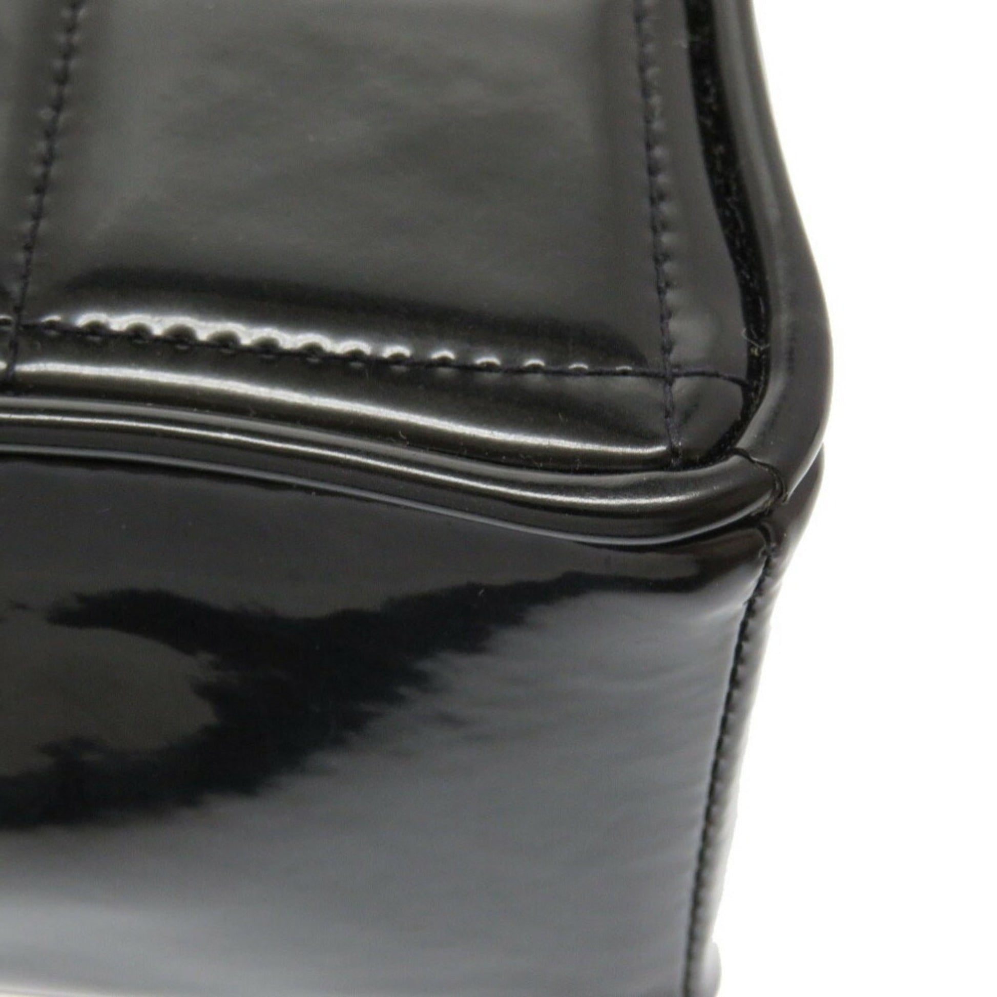 Chanel Heart Vanity Matrasse 3rd Patent Black Bag Coco Mark 041 CHANEL