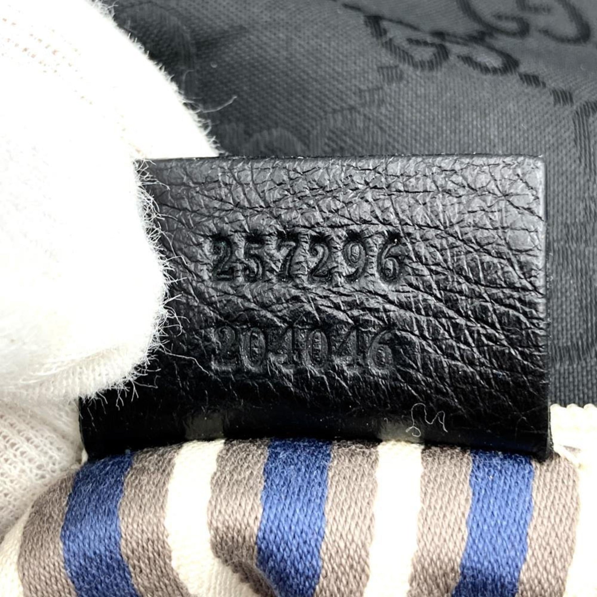 Gucci Black Nylon Leather Shoulder Bag