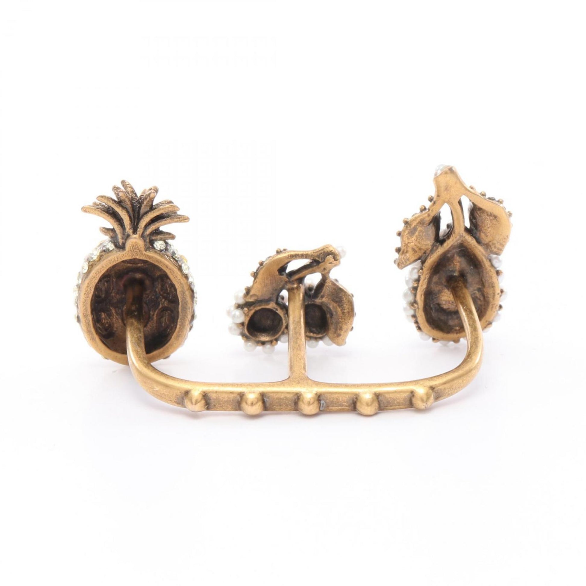 Gucci Gold Multi-Color Gold Plating Band Ring