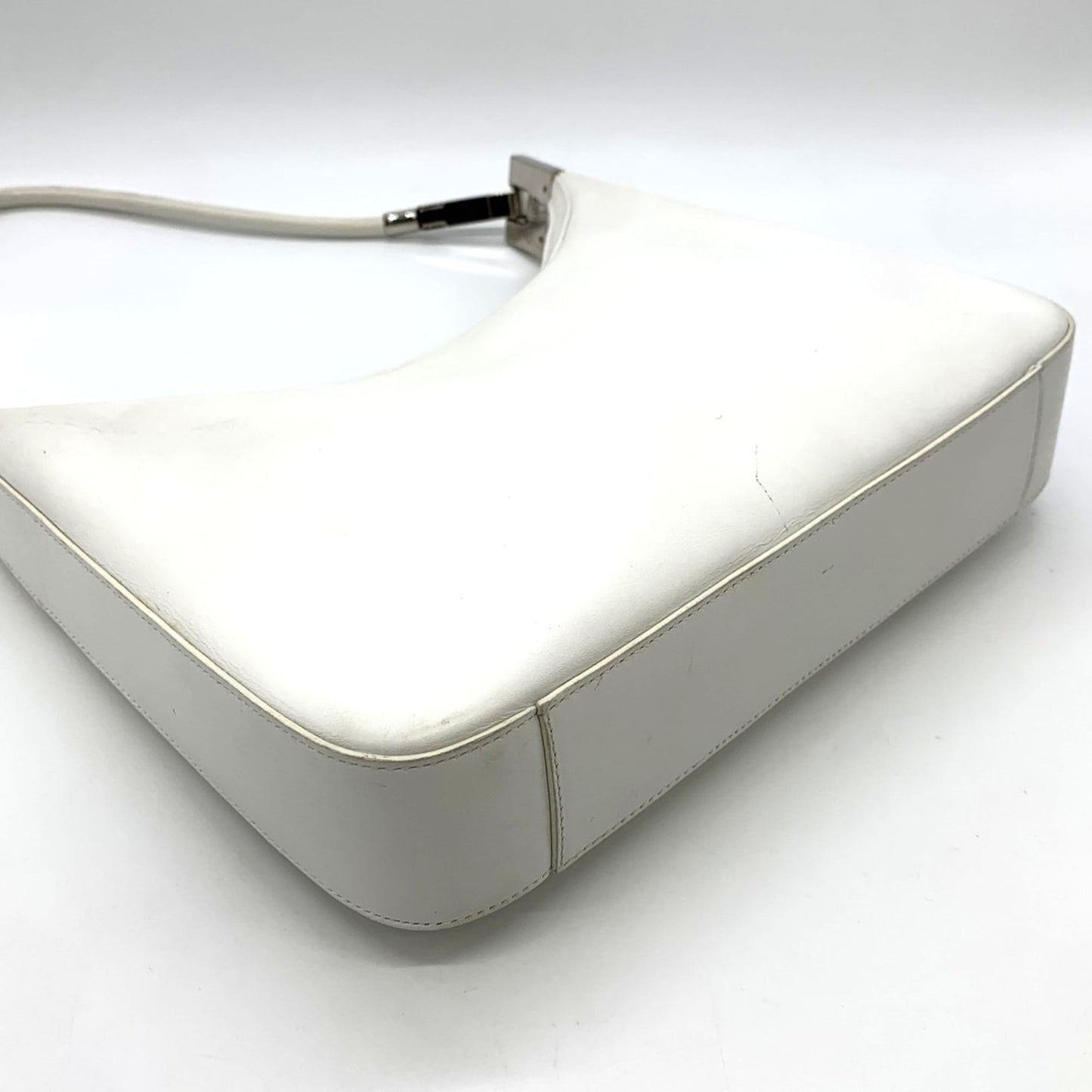 Gucci White Leather Shoulder Bag