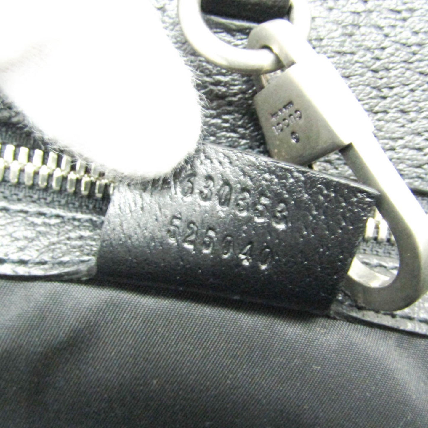 Gucci Black Nylon Canvas Leather Handbag Shoulder Bag