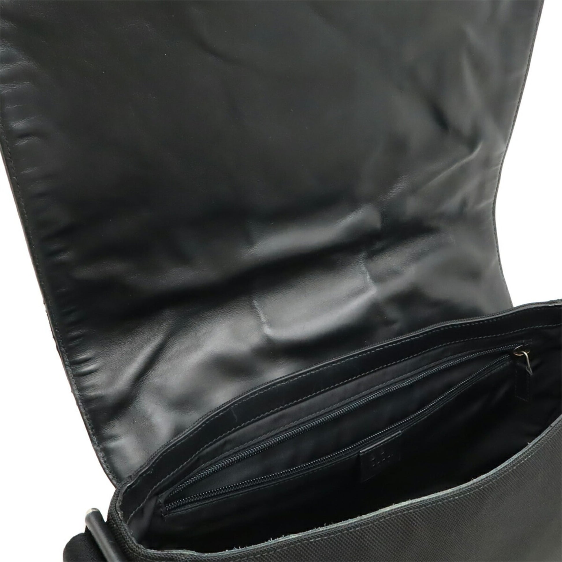 Gucci Sherry Line Black Green Red Color Nylon Canvas Shoulder Bag
