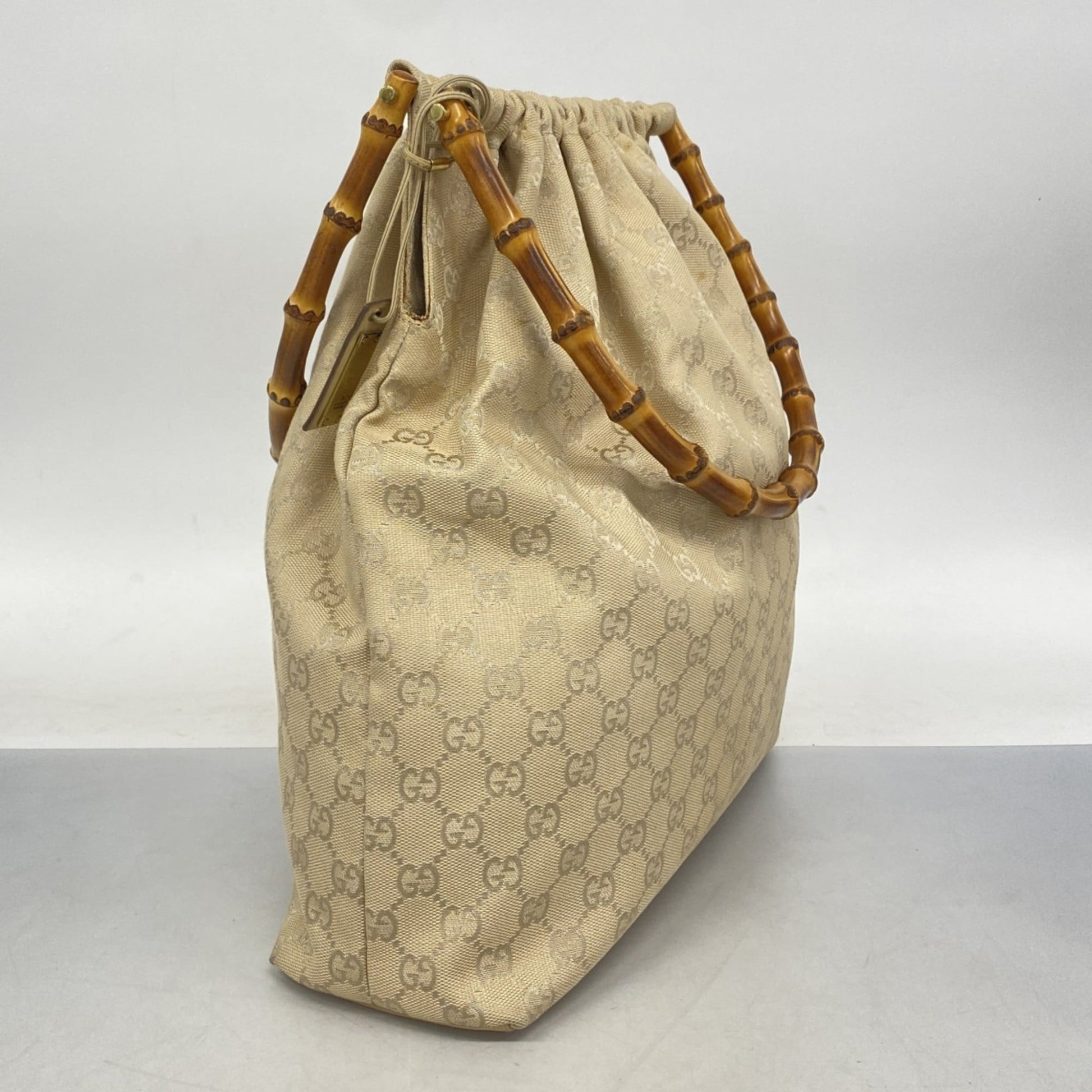 Gucci Beige Canvas Handbag