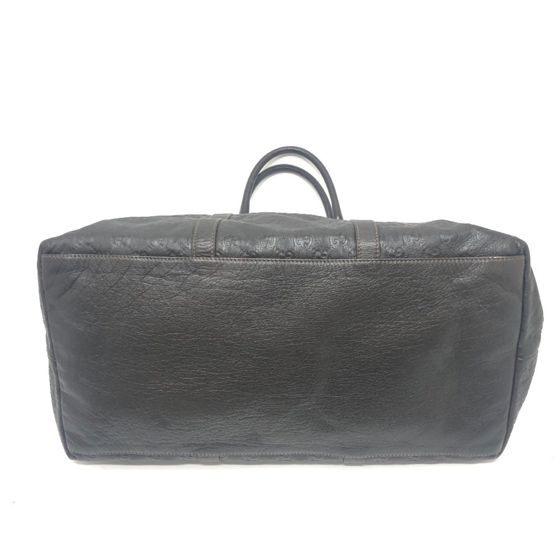Gucci Brown Leather Handbag Tote Bag