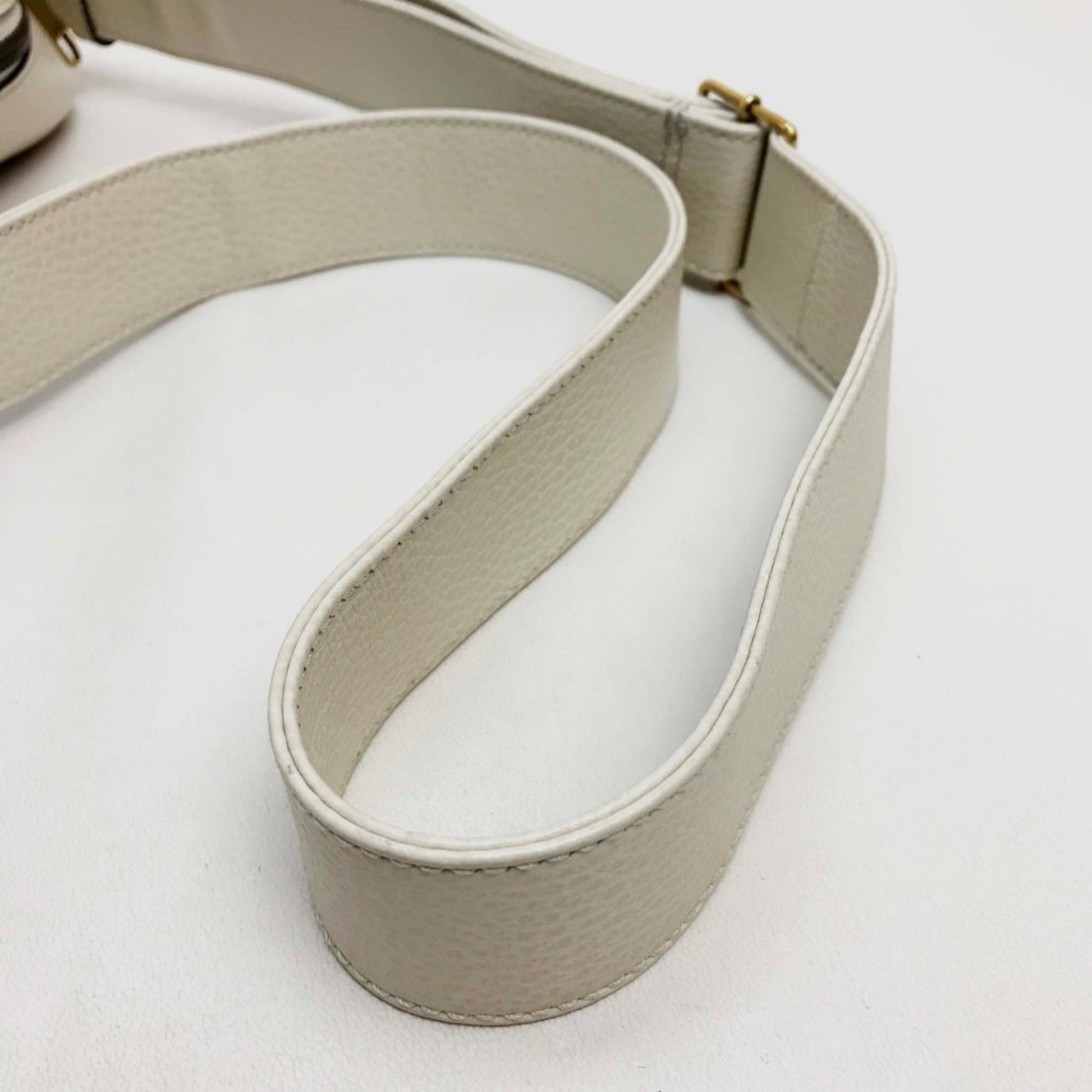 Gucci White Leather Shoulder Bag