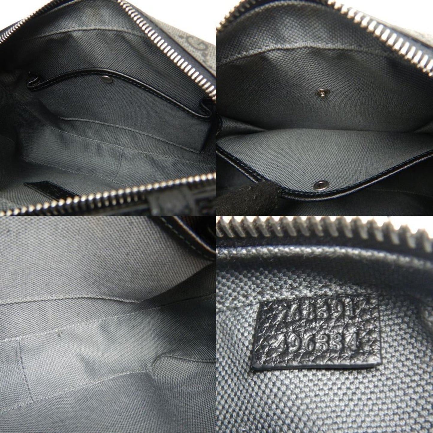Gucci Black Gg Supreme Canvas Shoulder Bag