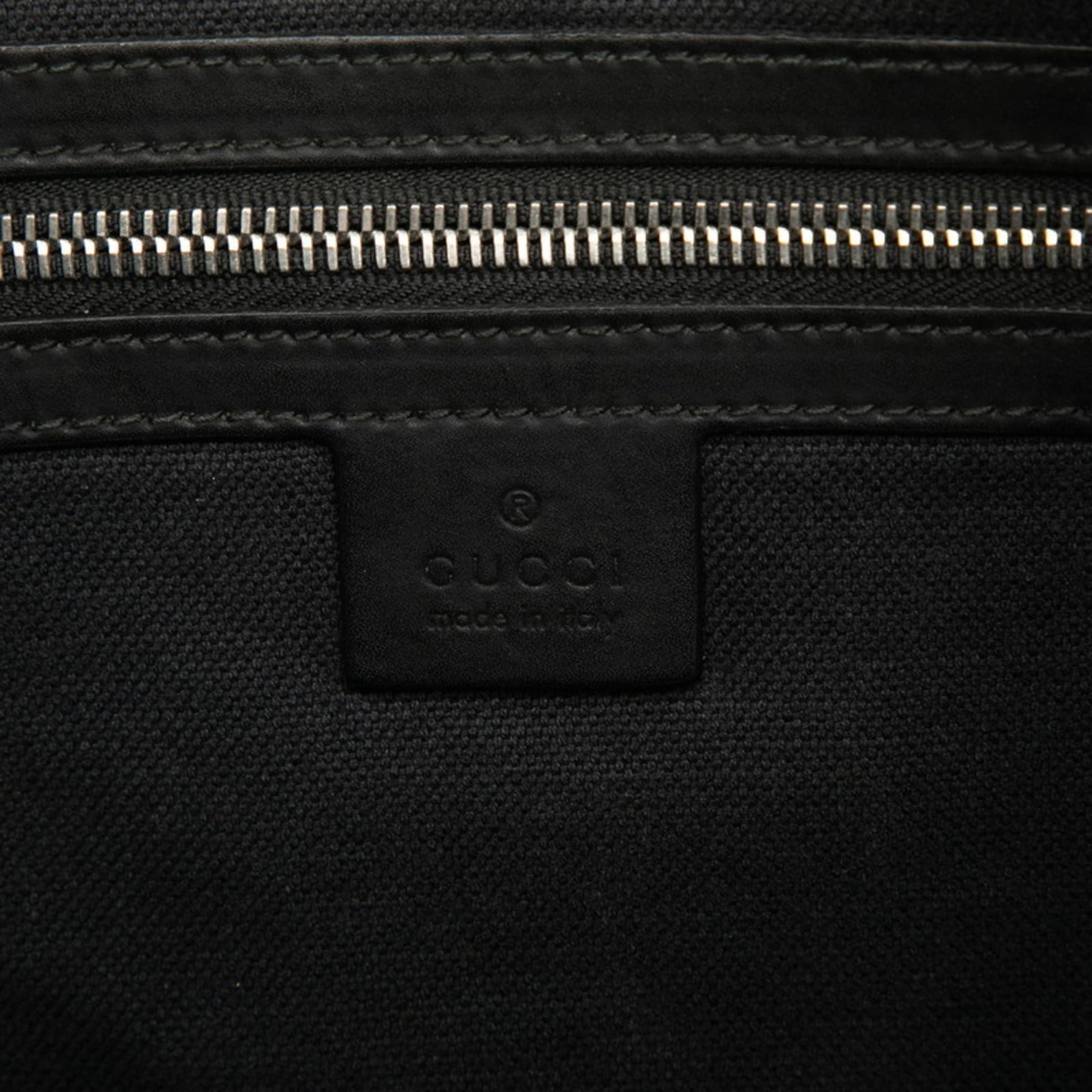 Gucci Black Pvc Leather Shoulder Bag