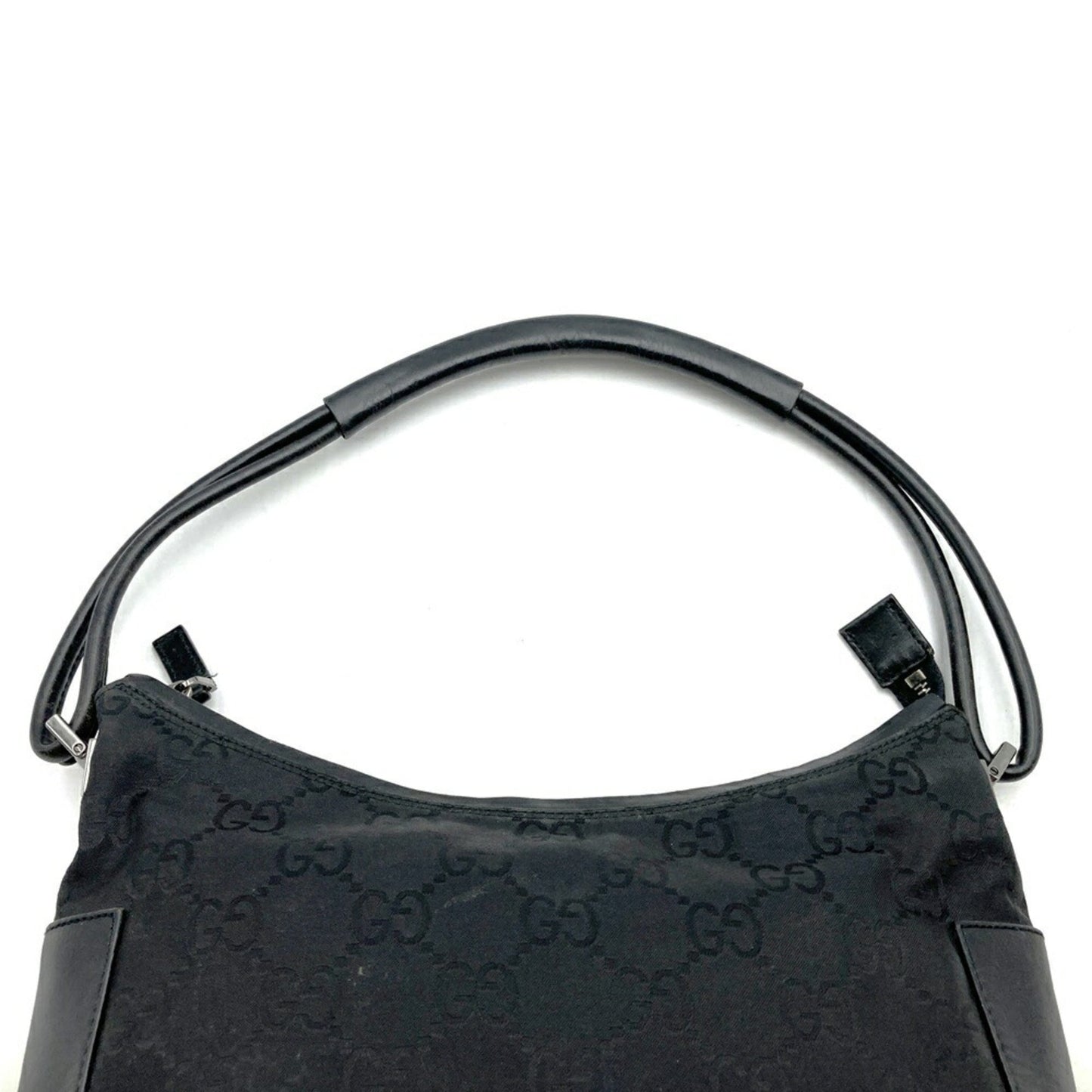 Gucci Black Nylon Leather Shoulder Bag
