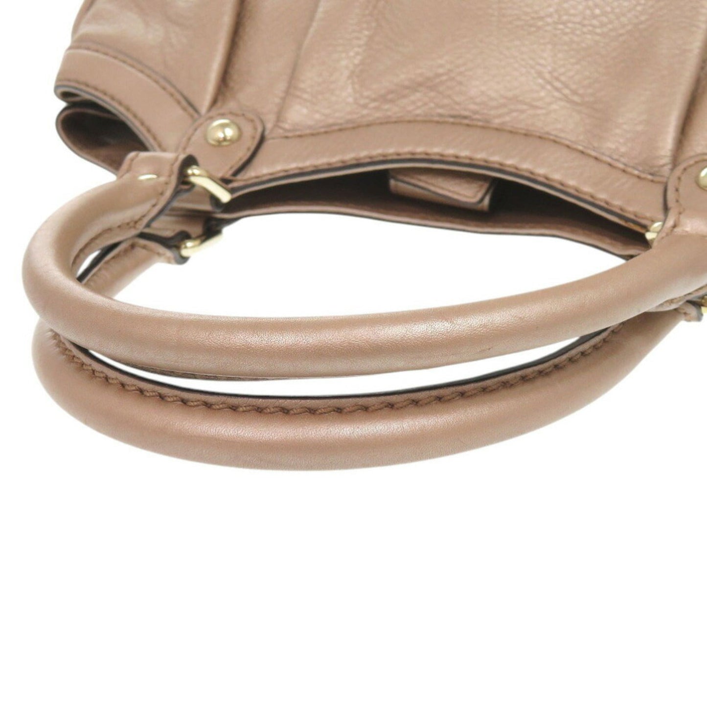 Gucci Beige Leather Handbag Tote Bag