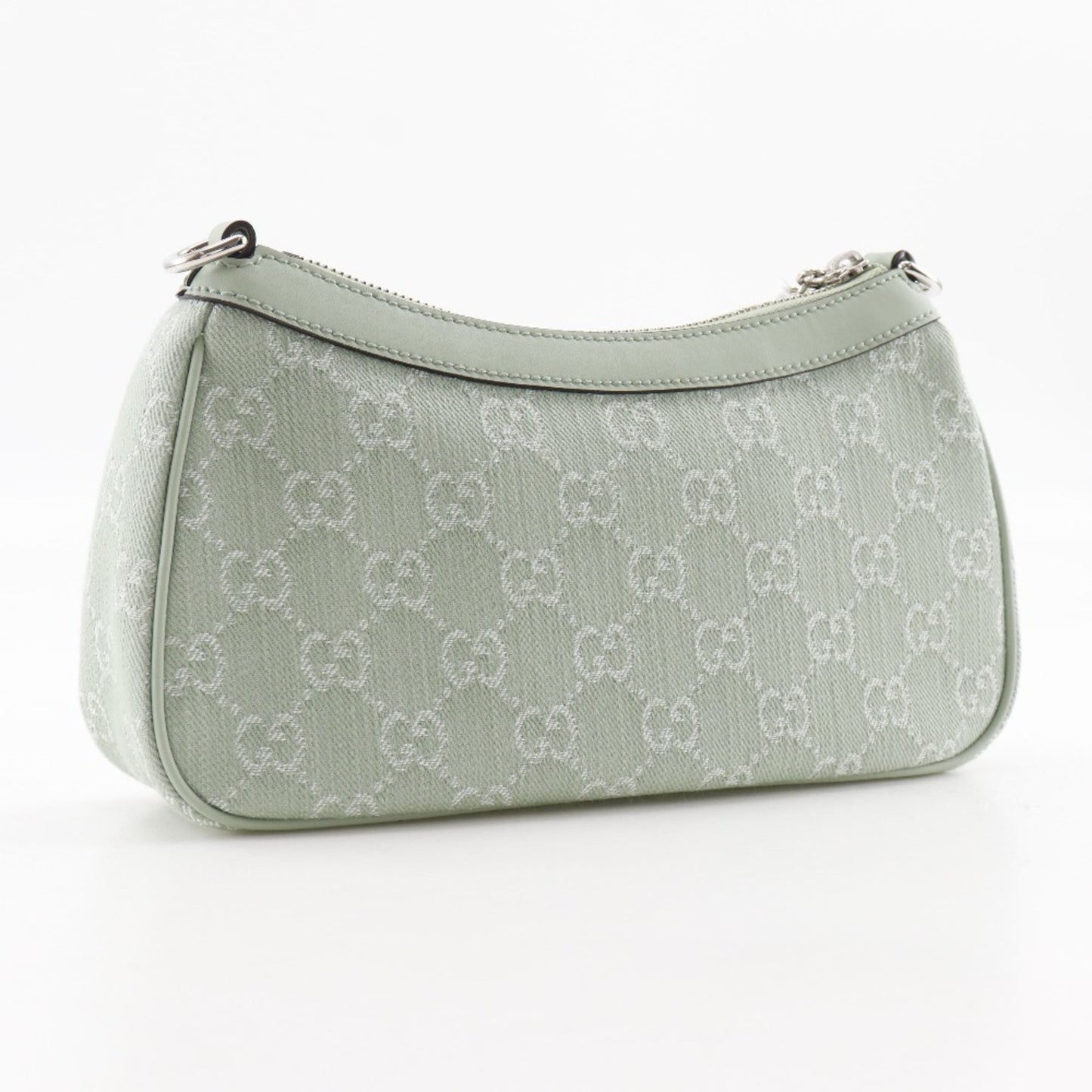 Gucci Green Pale Green Gg Canvas Shoulder Bag
