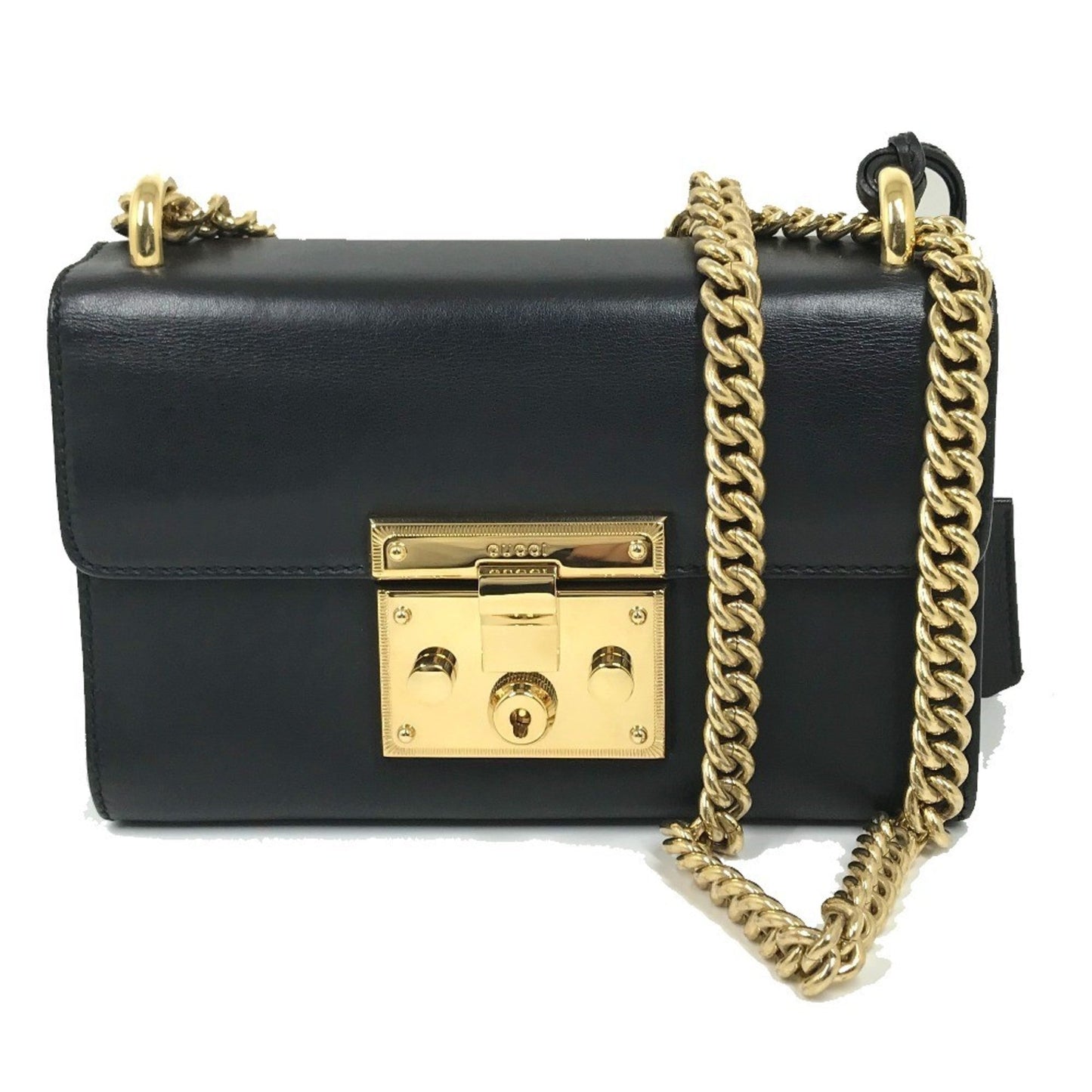 Gucci Black Leather Shoulder Bag