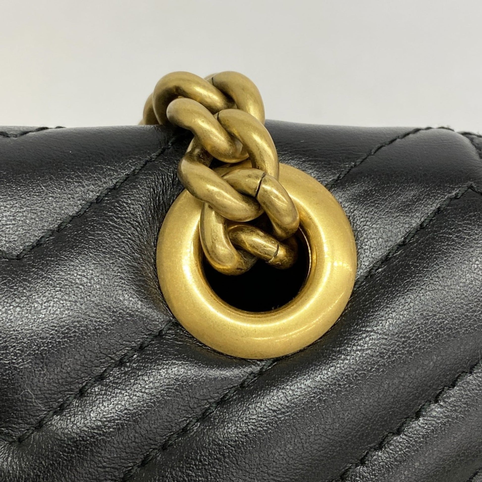 Gucci Black Leather Shoulder Bag