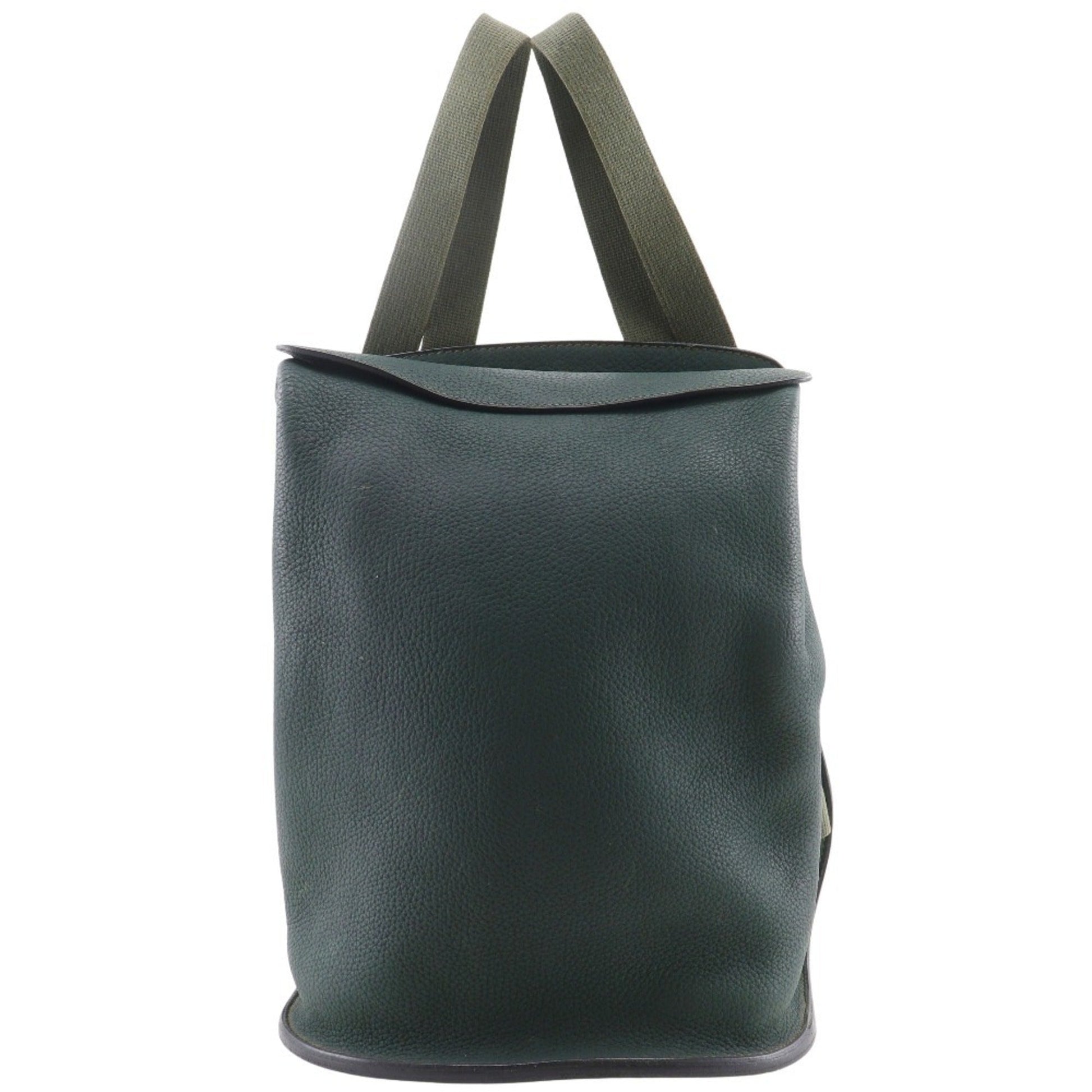 Hermes Backpack Leather Green