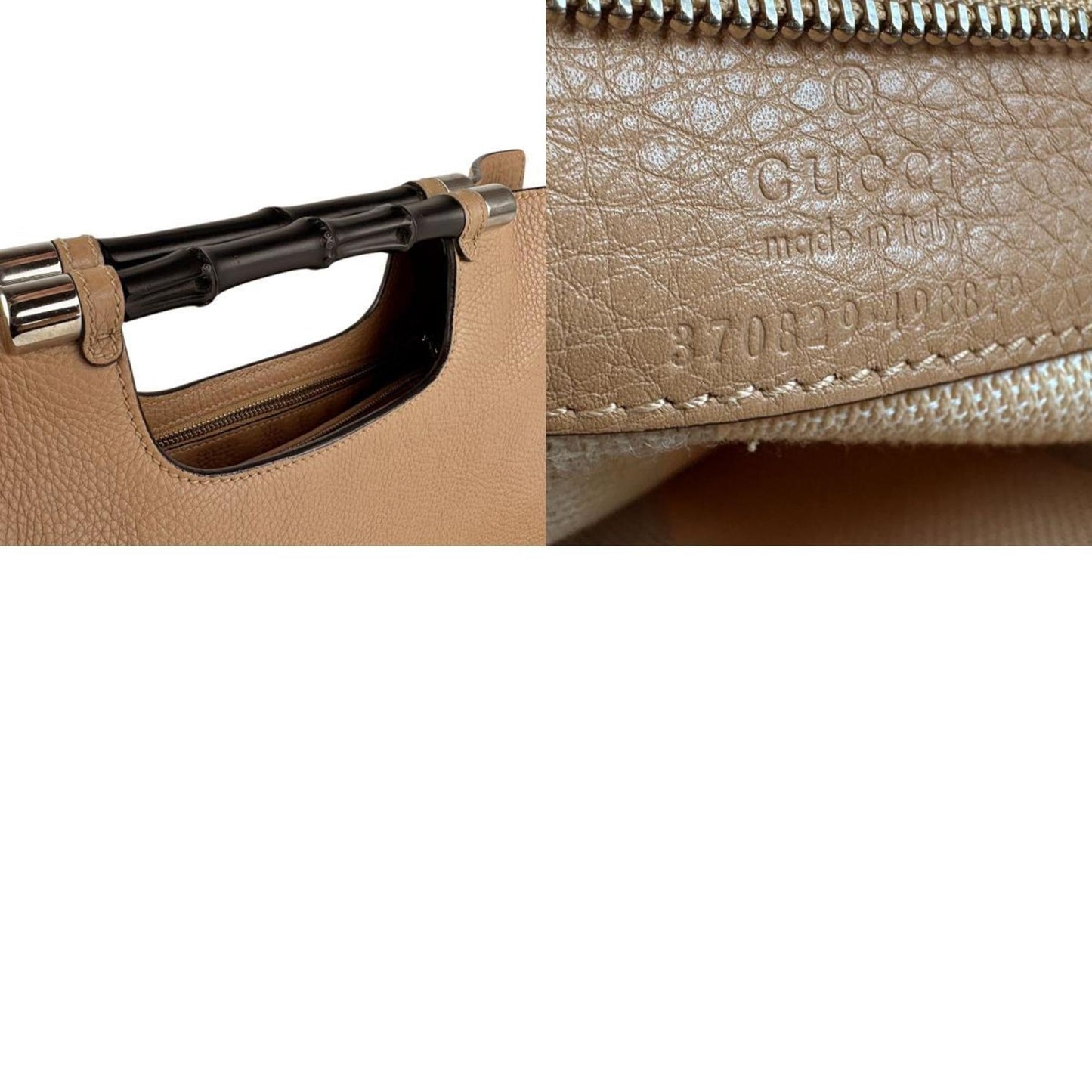 Gucci Beige Leather Handbag Shoulder Bag