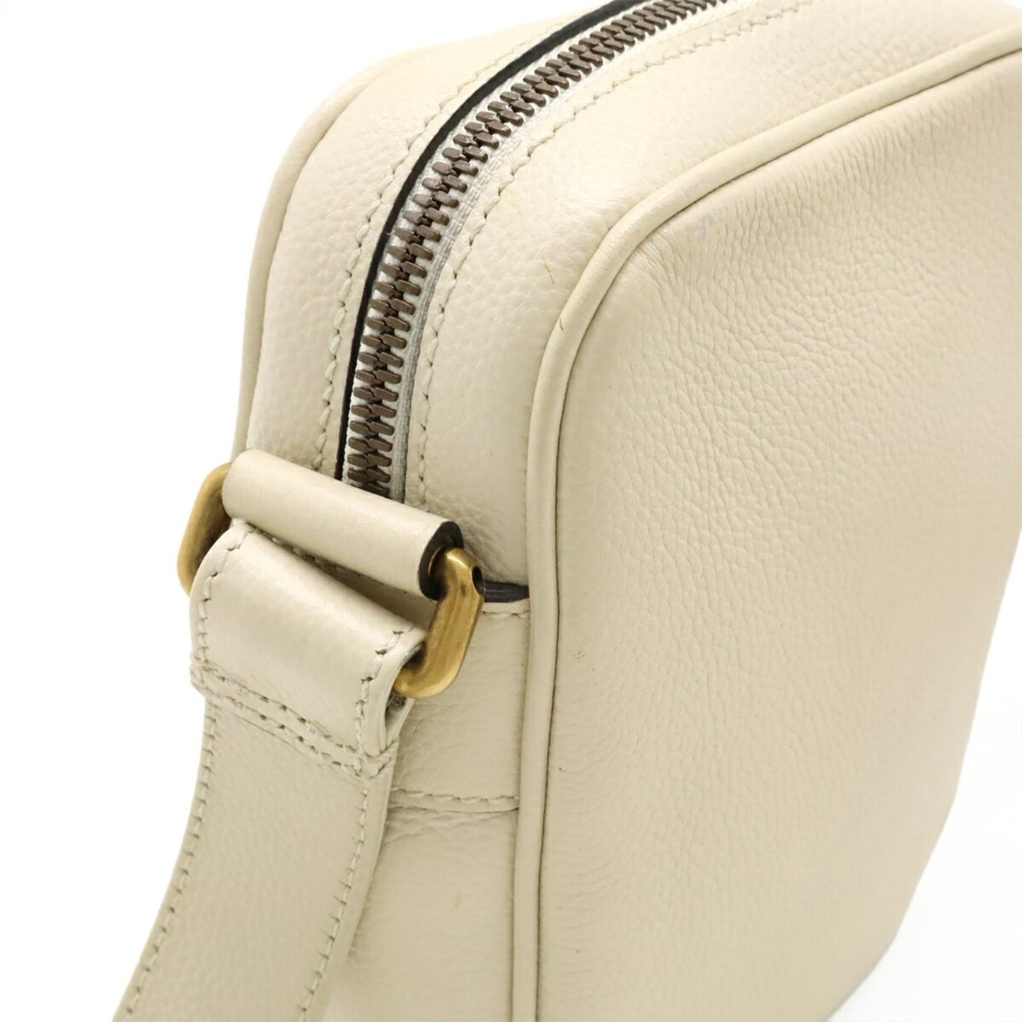 Gucci Ivory Leather Pochette Shoulder Bag