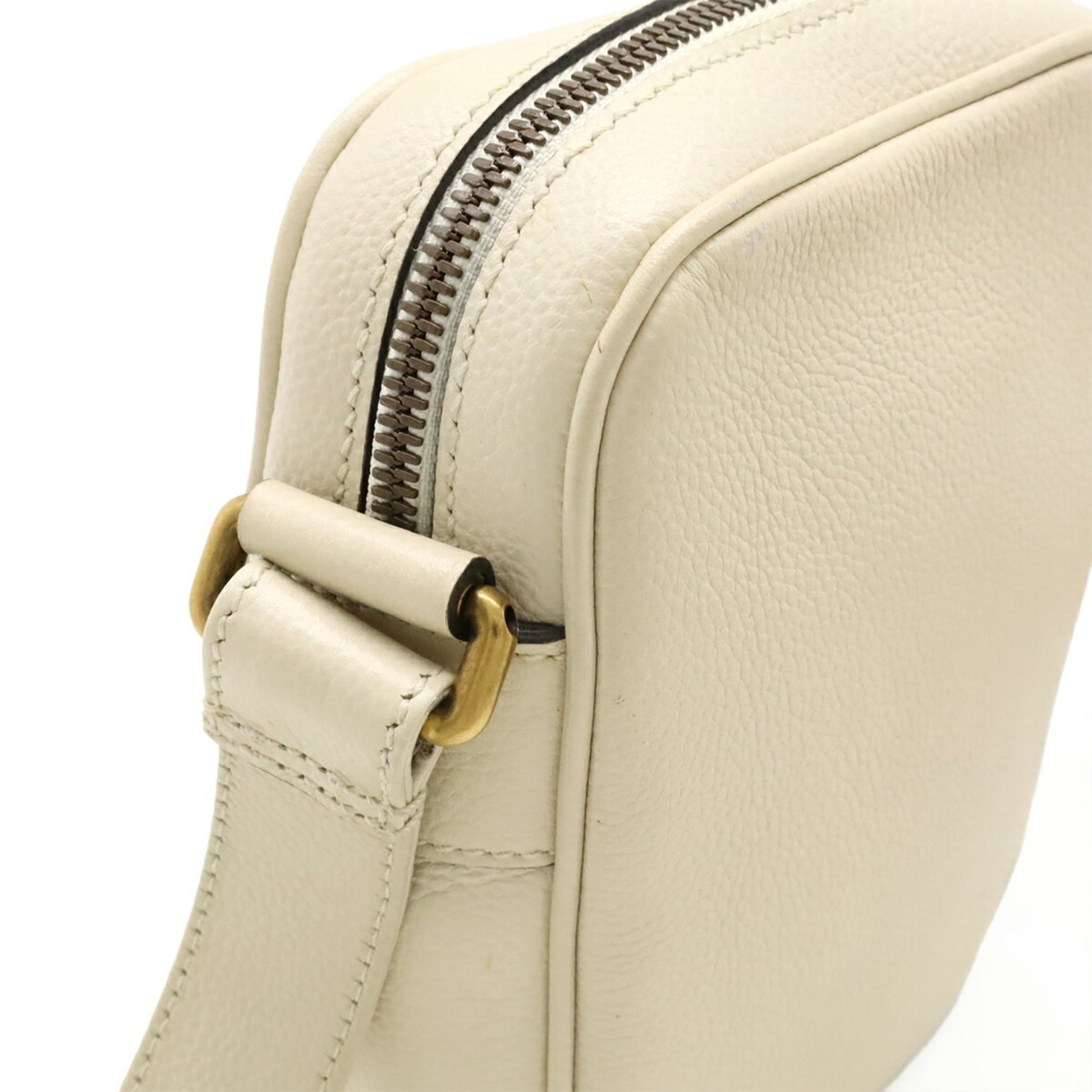 Gucci Ivory Leather Pochette Shoulder Bag