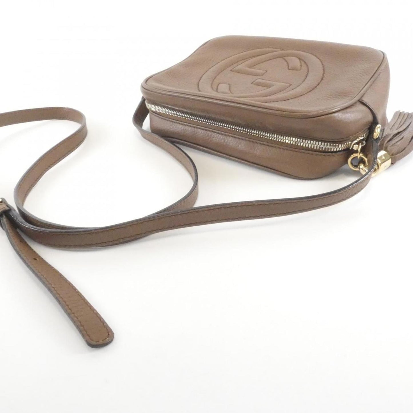 Gucci Brown Leather Shoulder Bag