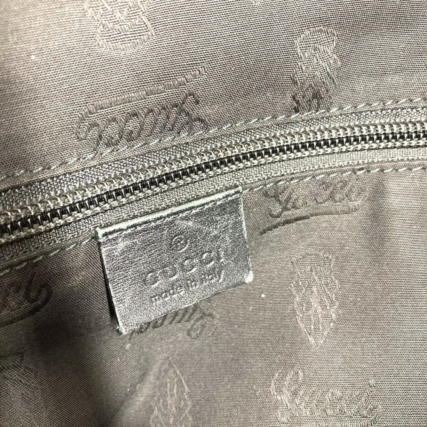 Gucci Gg Imprimé Black Leather Gg Imprimé Boston Bag Shoulder Bag Tote Bag