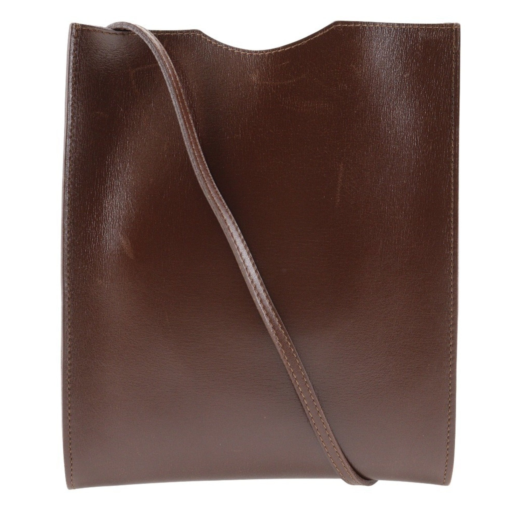 Hermes Shoulder Bag Leather Brown Shoulder Bag 1