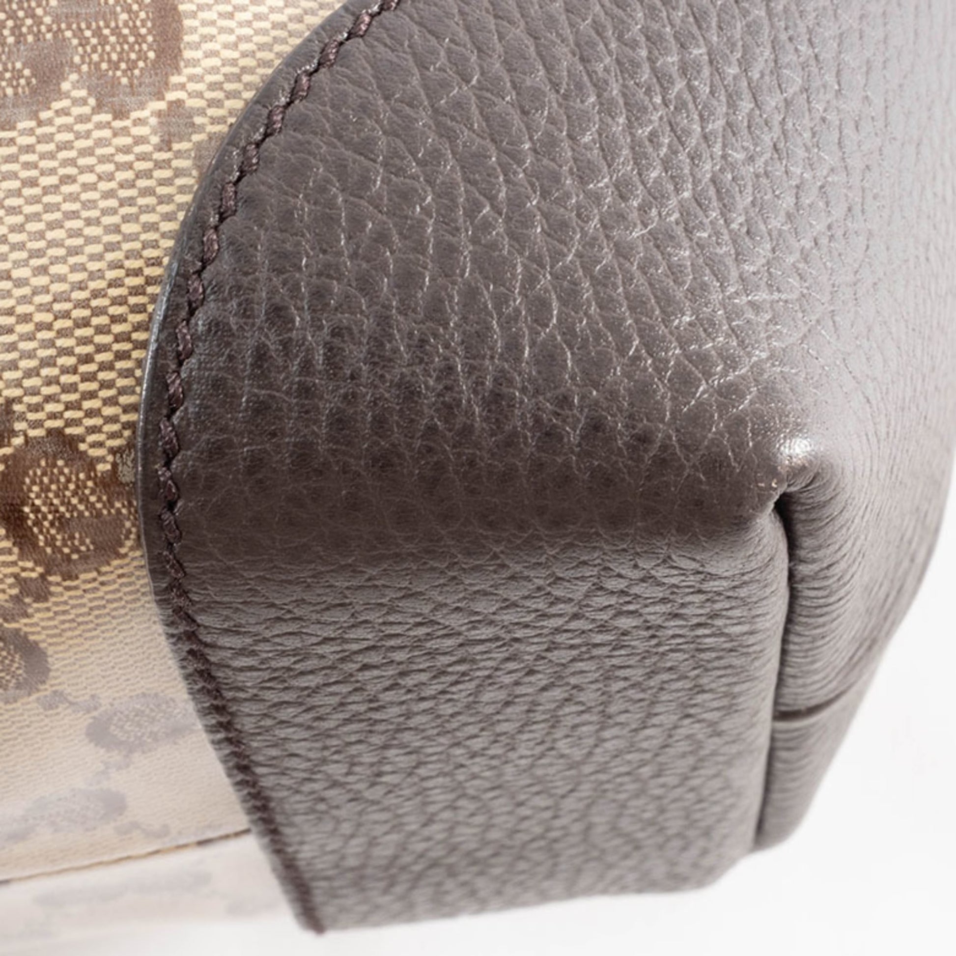 Gucci Beige Brown Pvc Canvas Leather Tote Bag