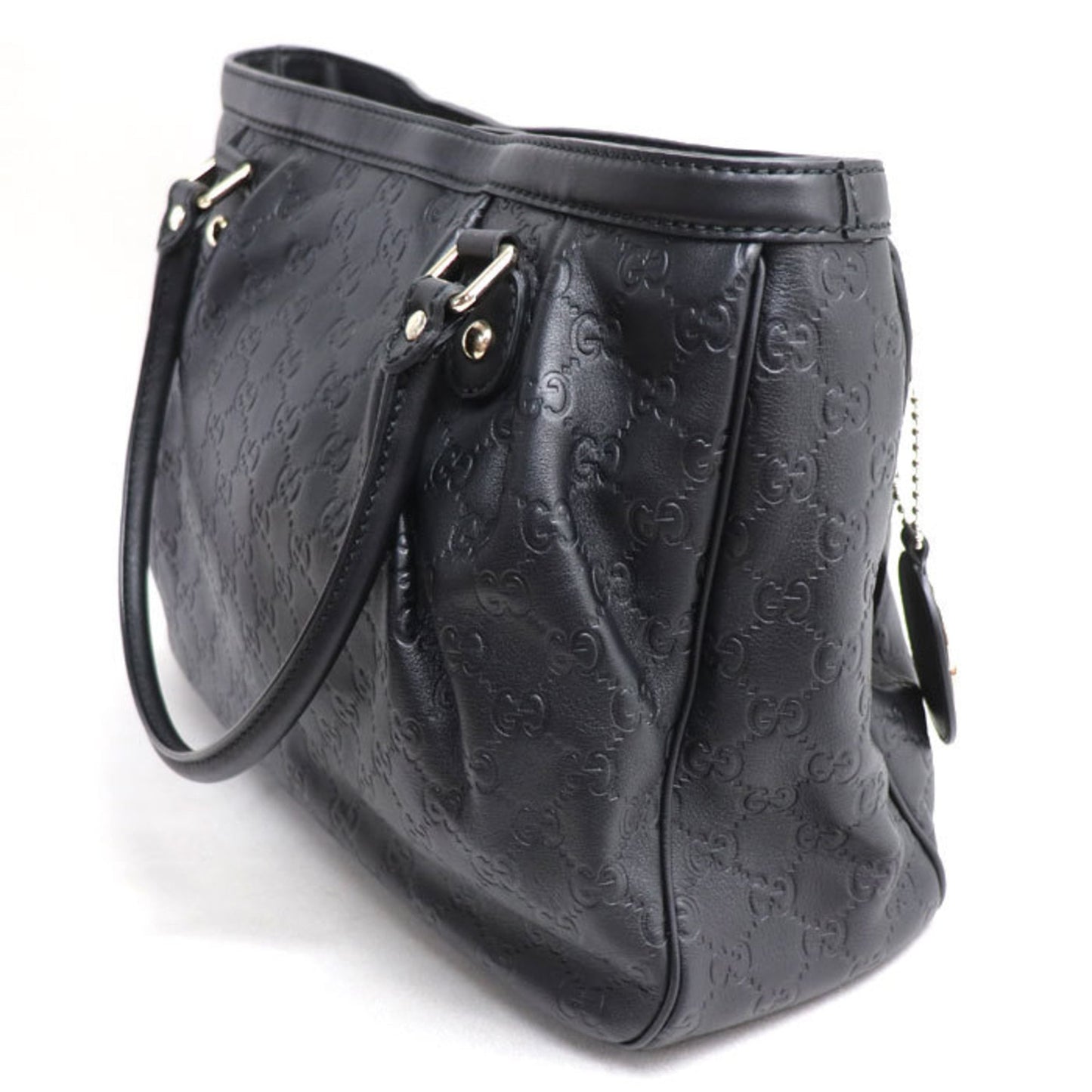 Gucci Black Leather Tote Bag