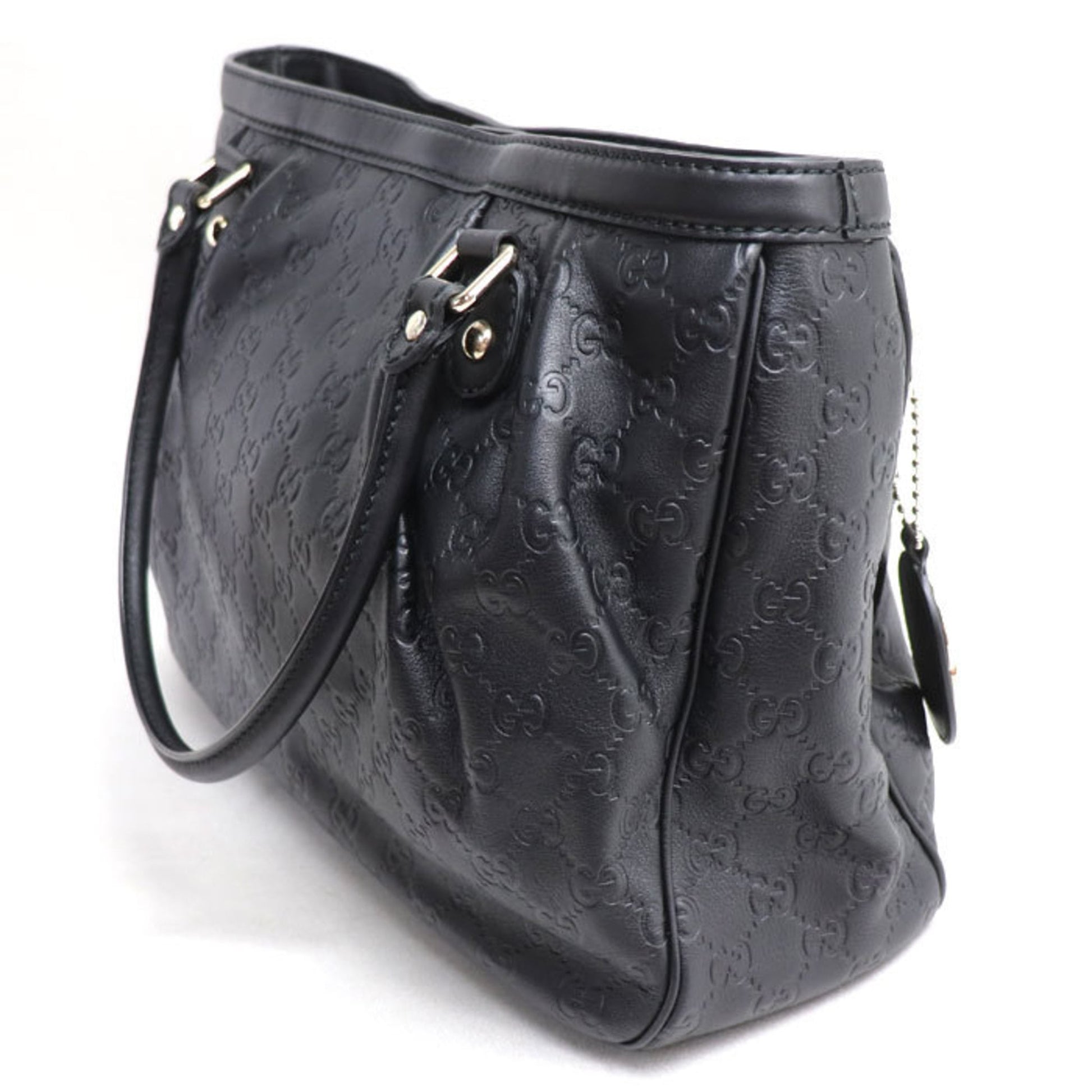 Gucci Black Leather Tote Bag