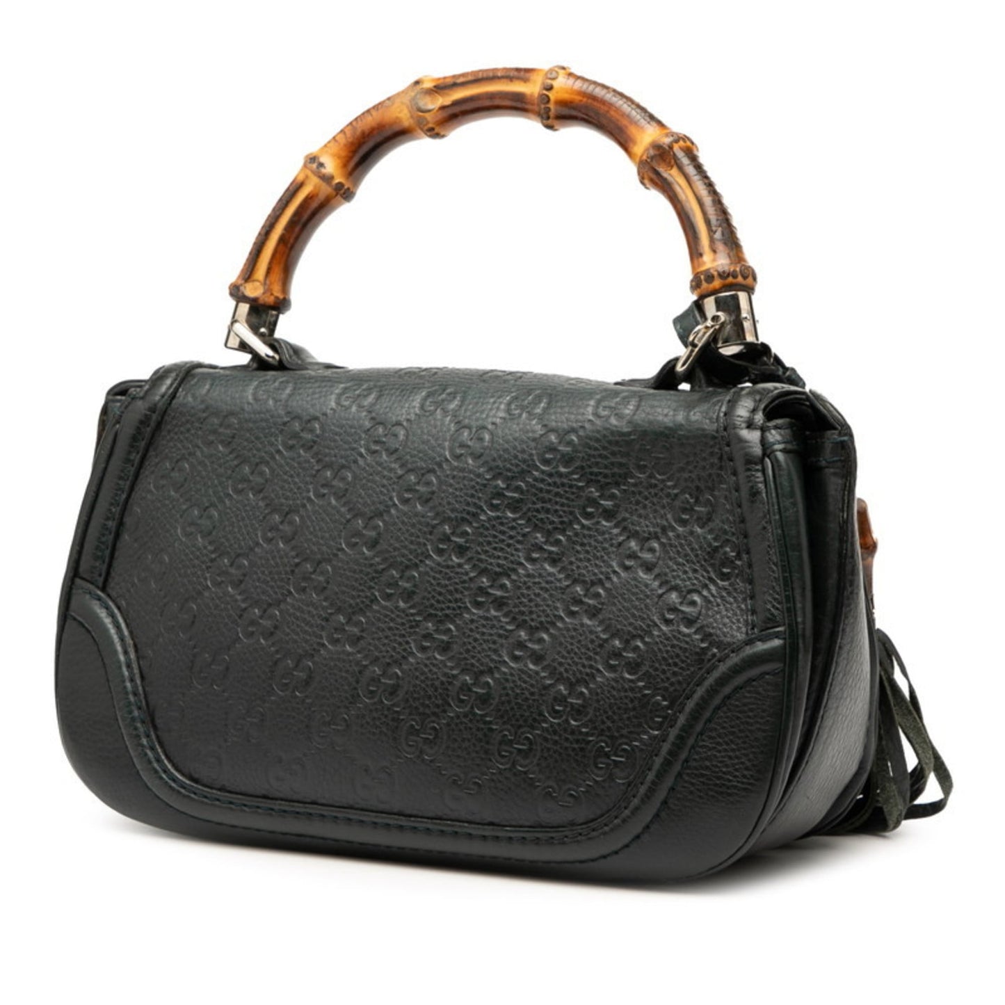 Gucci Green Leather Handbag Shoulder Bag