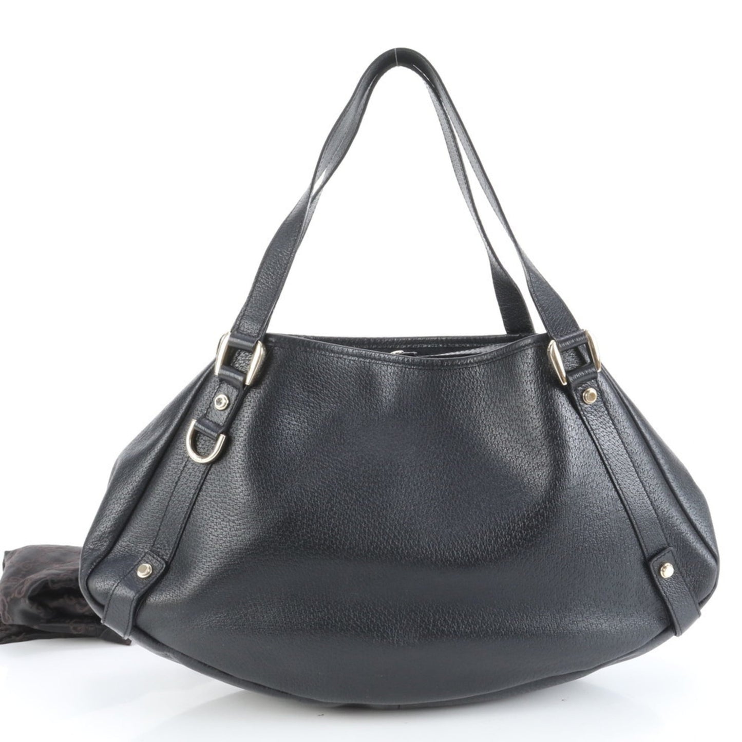 Gucci Black Leather Tote Bag